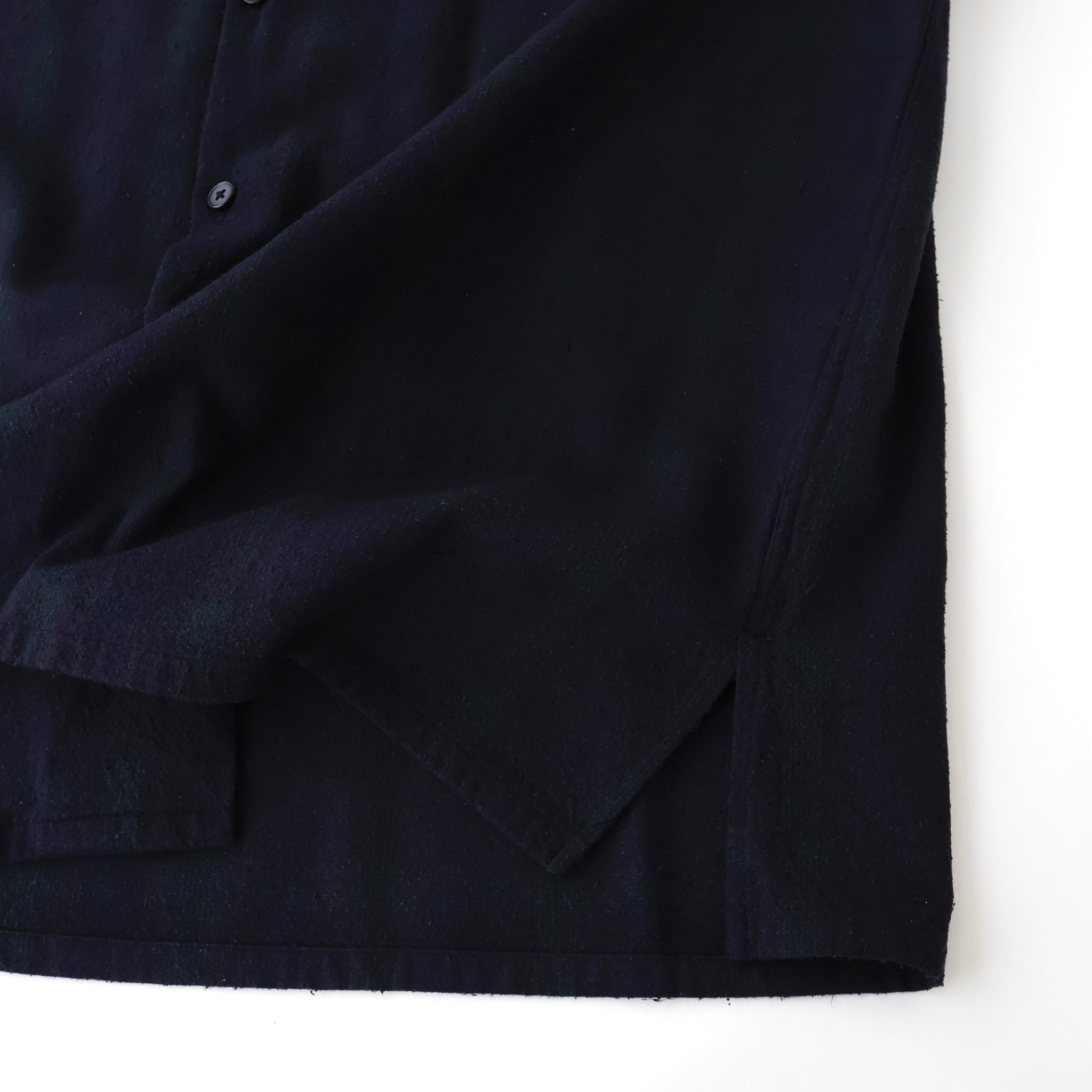 Silk Nep Loop Collar Shirt