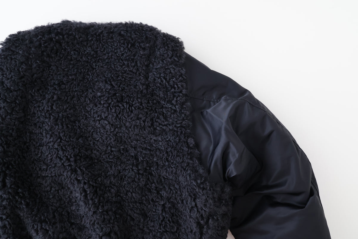 FAUX SHEARLING TYPE MA-1 JACKET