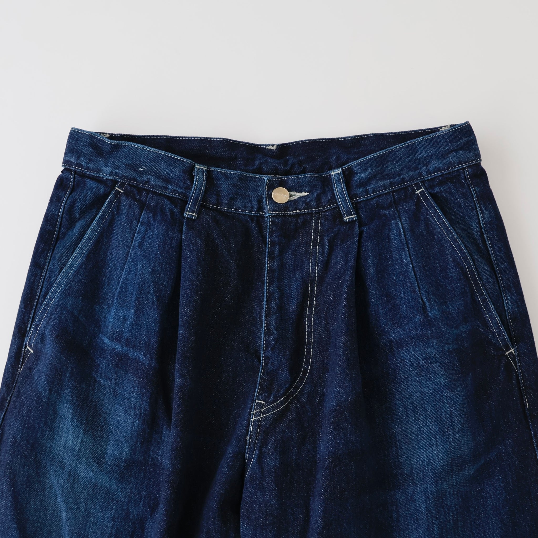 Selvage Denim Two Tuck Pants - ref. / Web Store