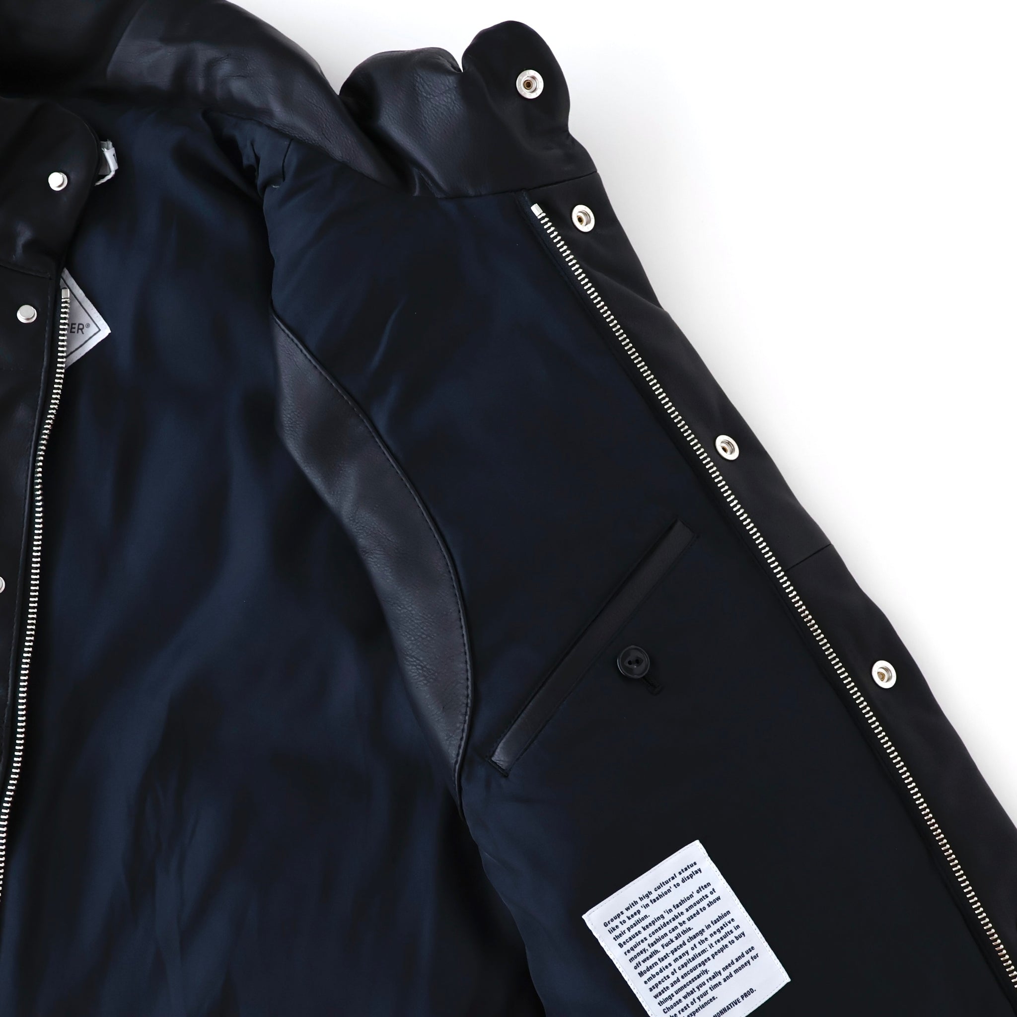 EXPLORER DOWN VEST COW LEATHER WITH WINDSTOPPER®