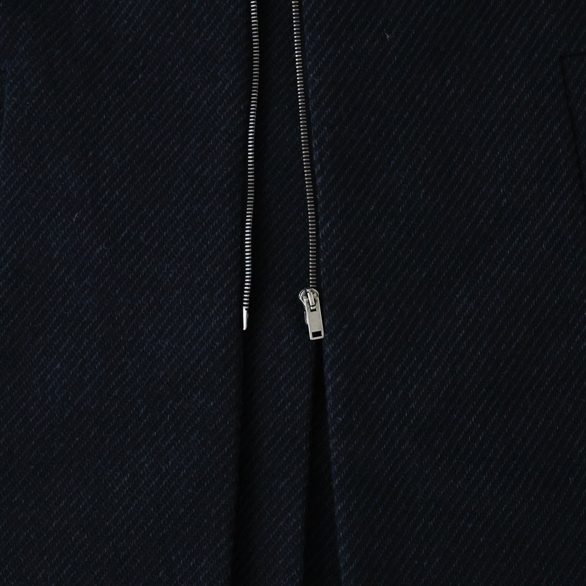 Ronan Structured Zip Coat in Wool