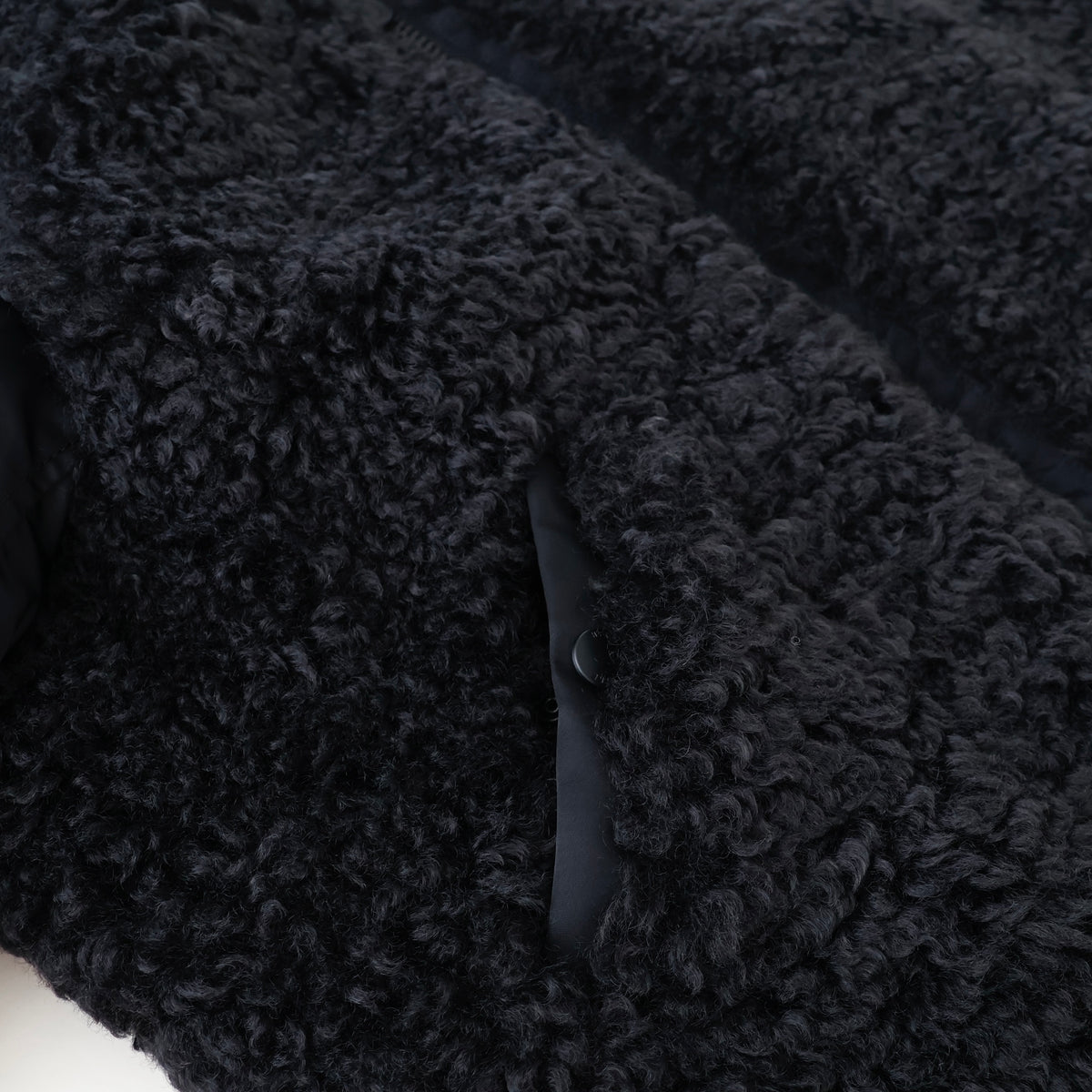 FAUX SHEARLING TYPE MA-1 JACKET