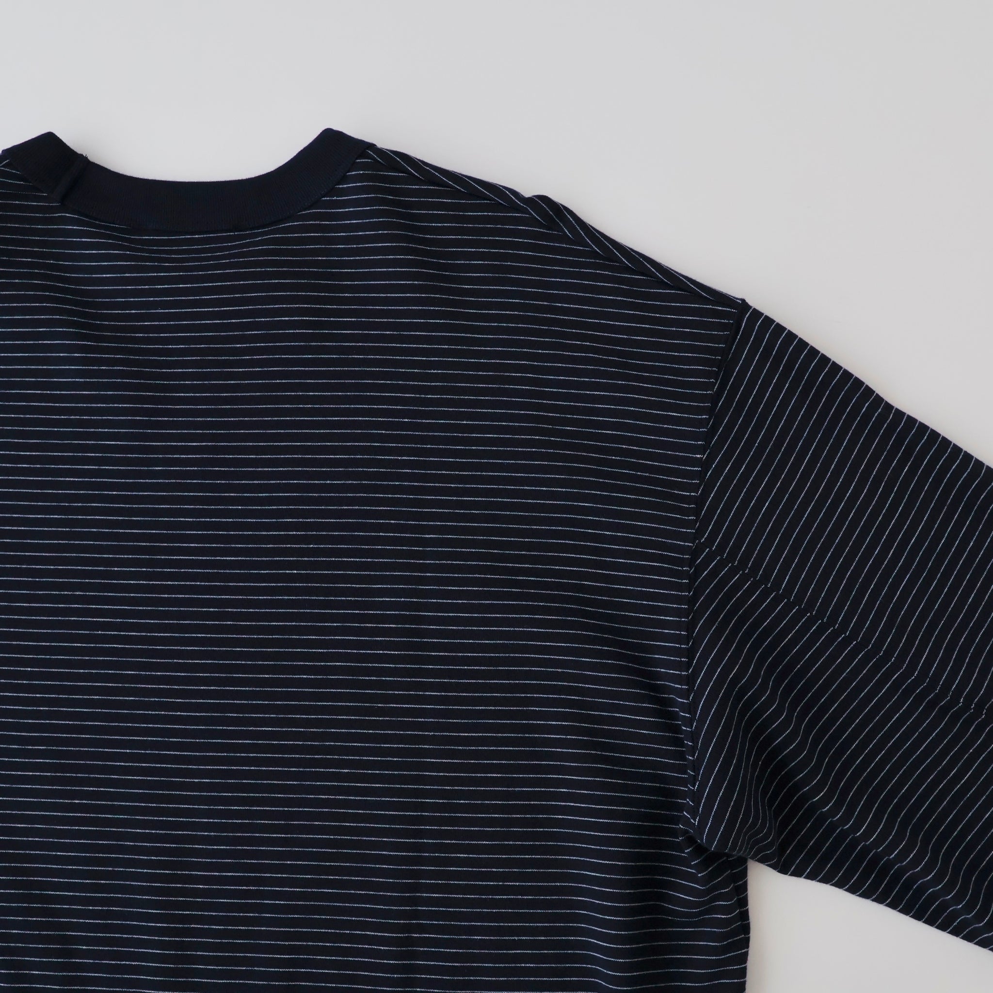 SUVIN DOUBLE JERSEY_BORDER CREWNECK PULLOVER