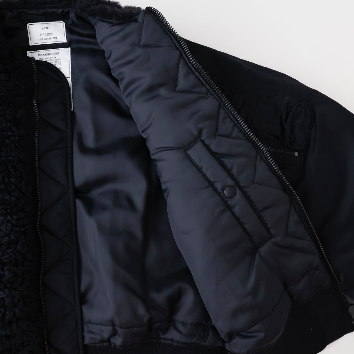 FAUX SHEARLING TYPE MA-1 JACKET