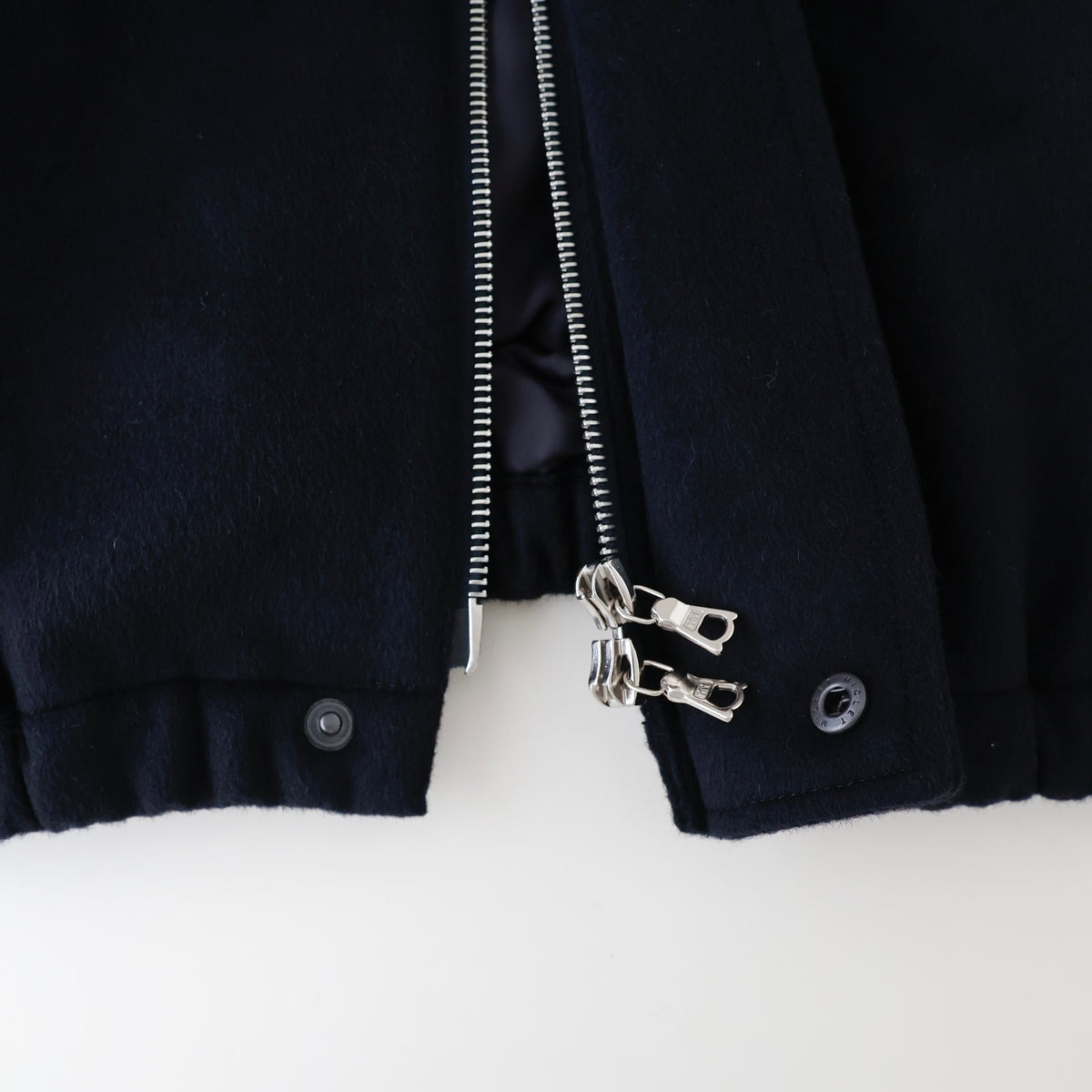 MOUTON COLLAR WOOL CASHMERE PADDED JACKET