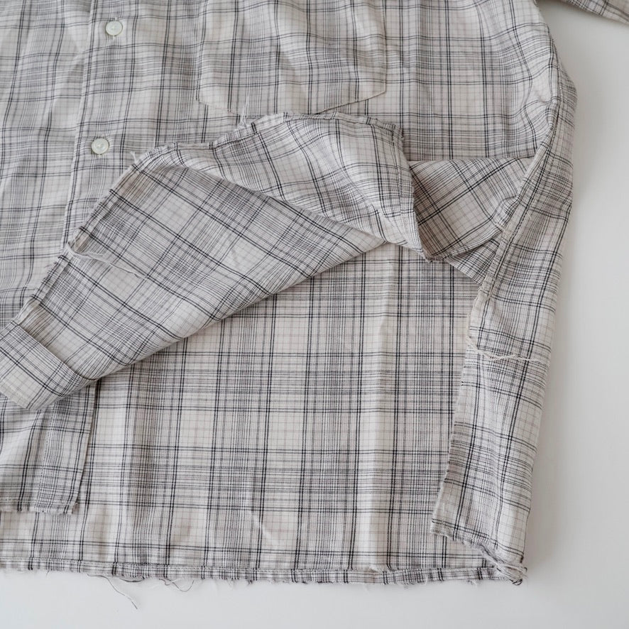 AGING RAYON CHECK SHIRT