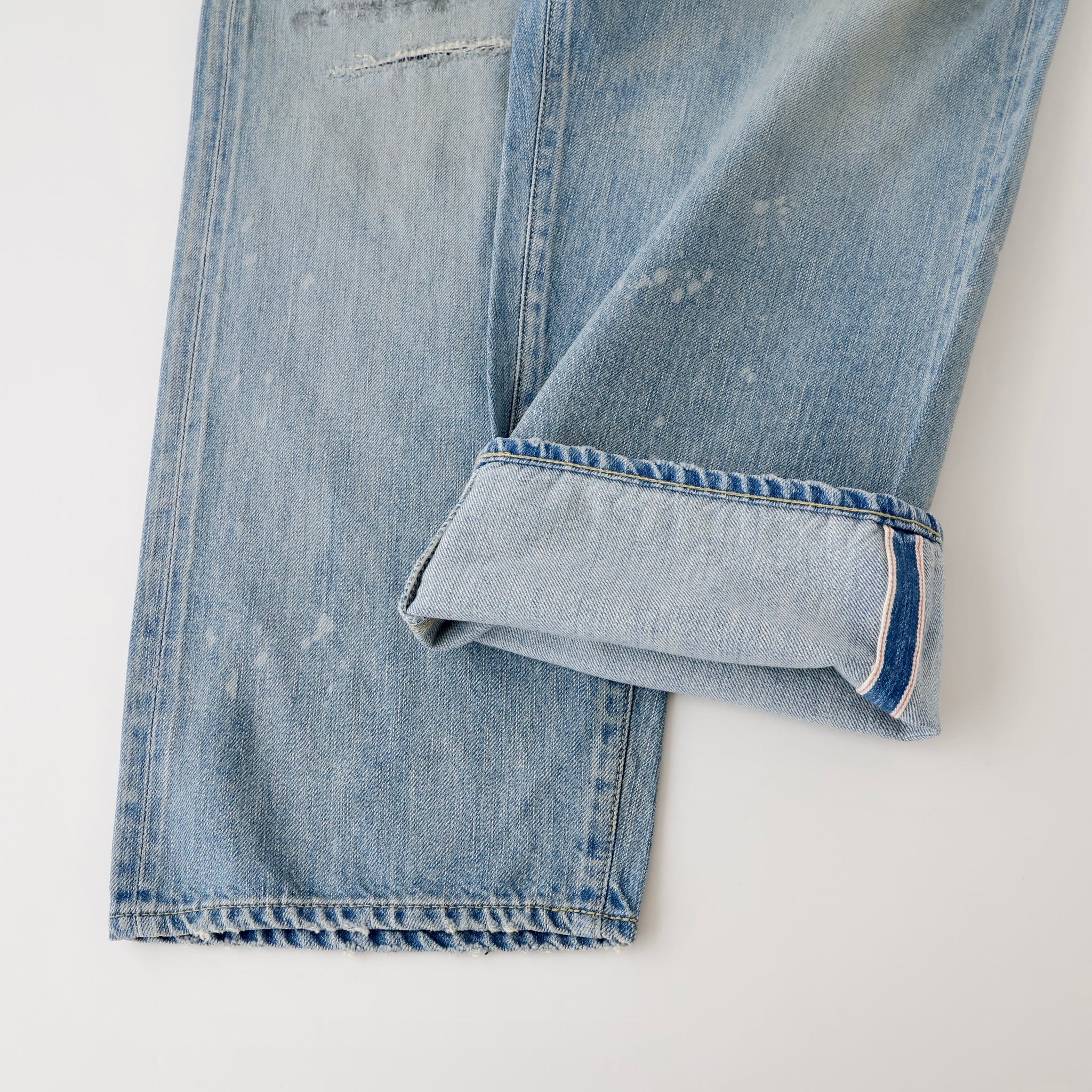 No.37 Washed Wide Denim Pants