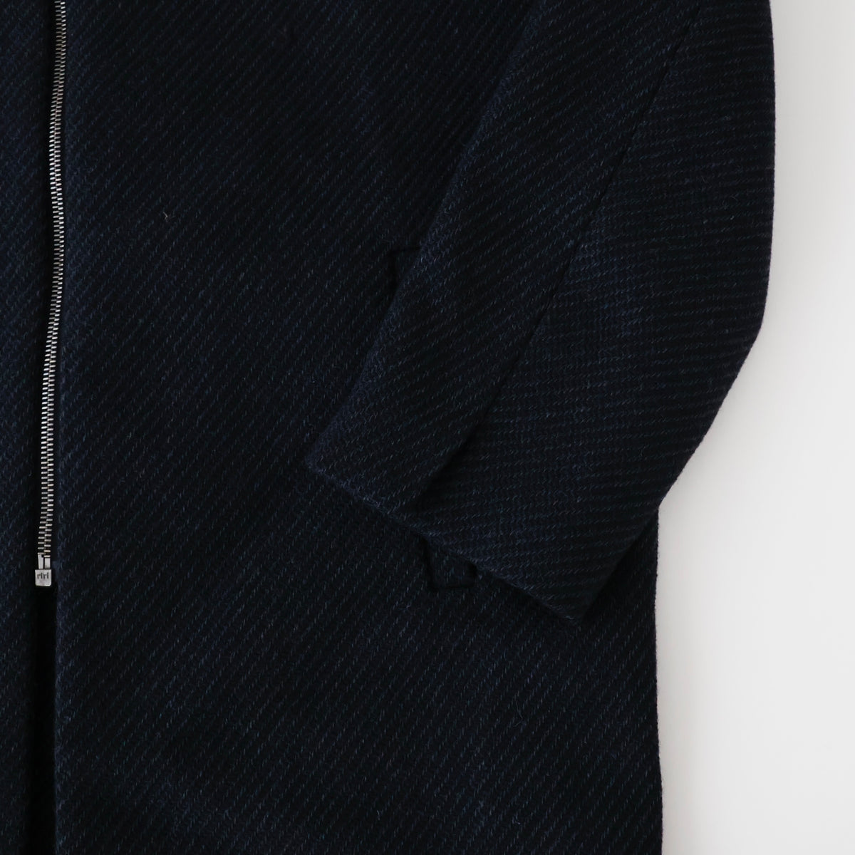 Ronan Structured Zip Coat in Wool