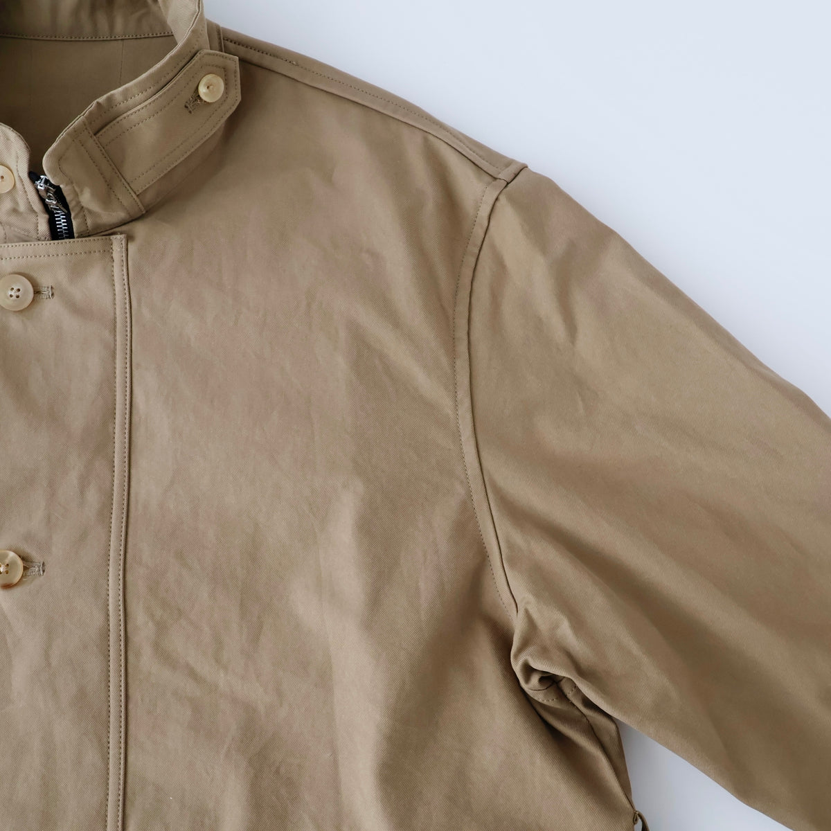 Grover Zip Blouson In Cotton Twill
