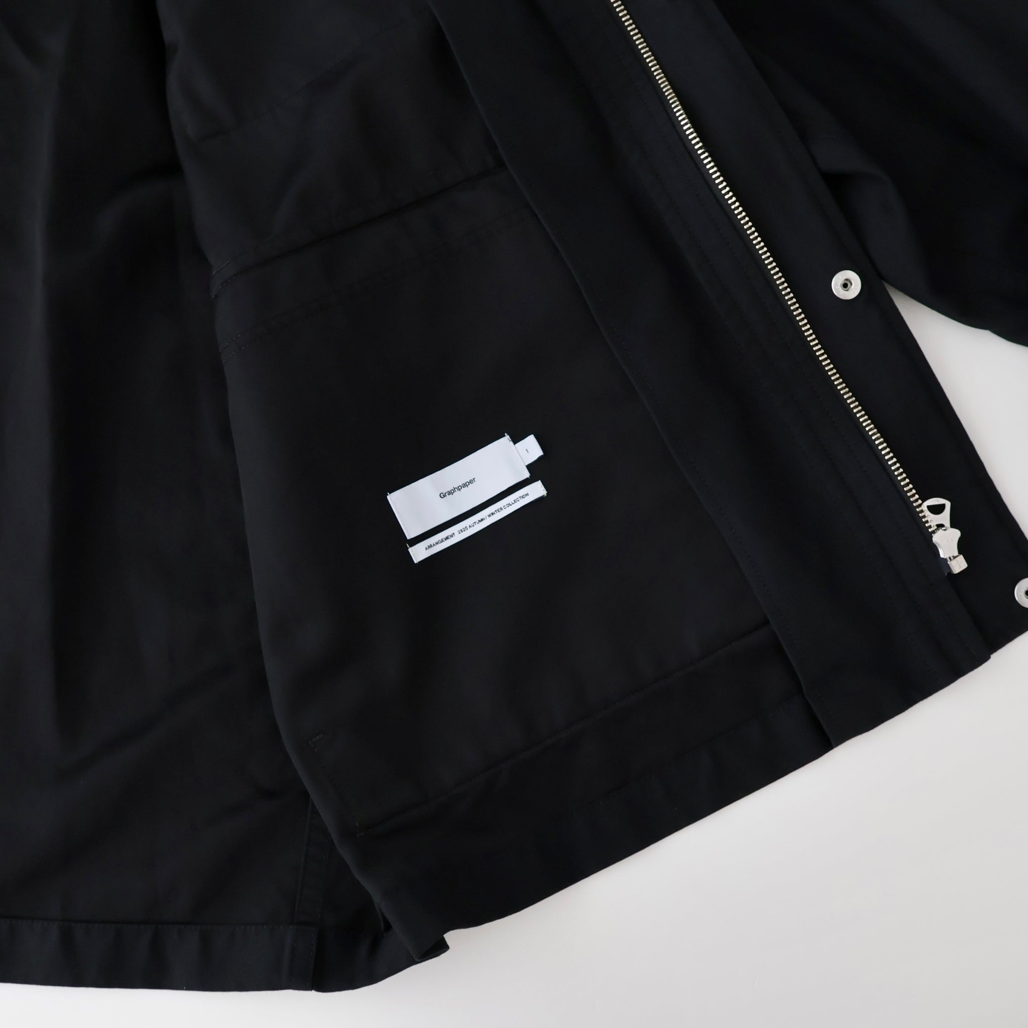 Cotton Cupro Back Satin Military Jacket