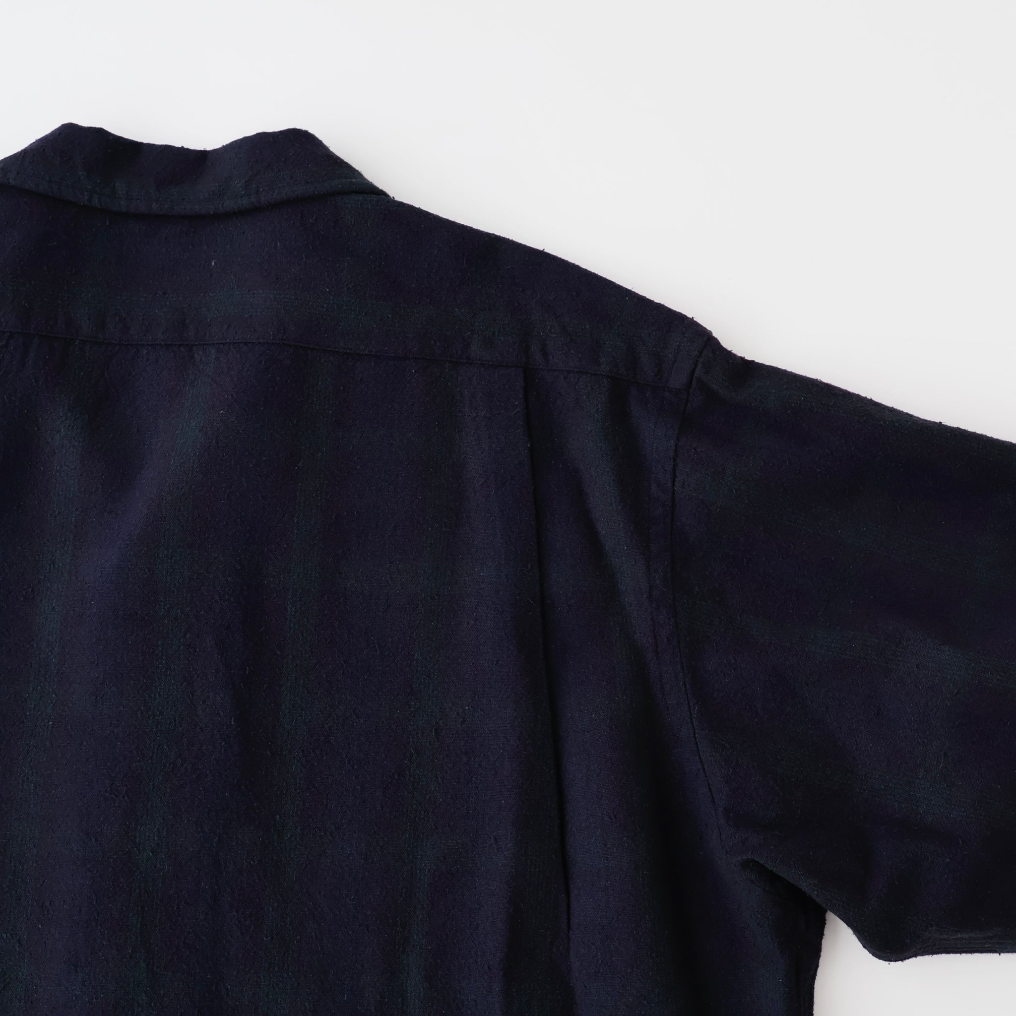 Silk Nep Loop Collar Shirt