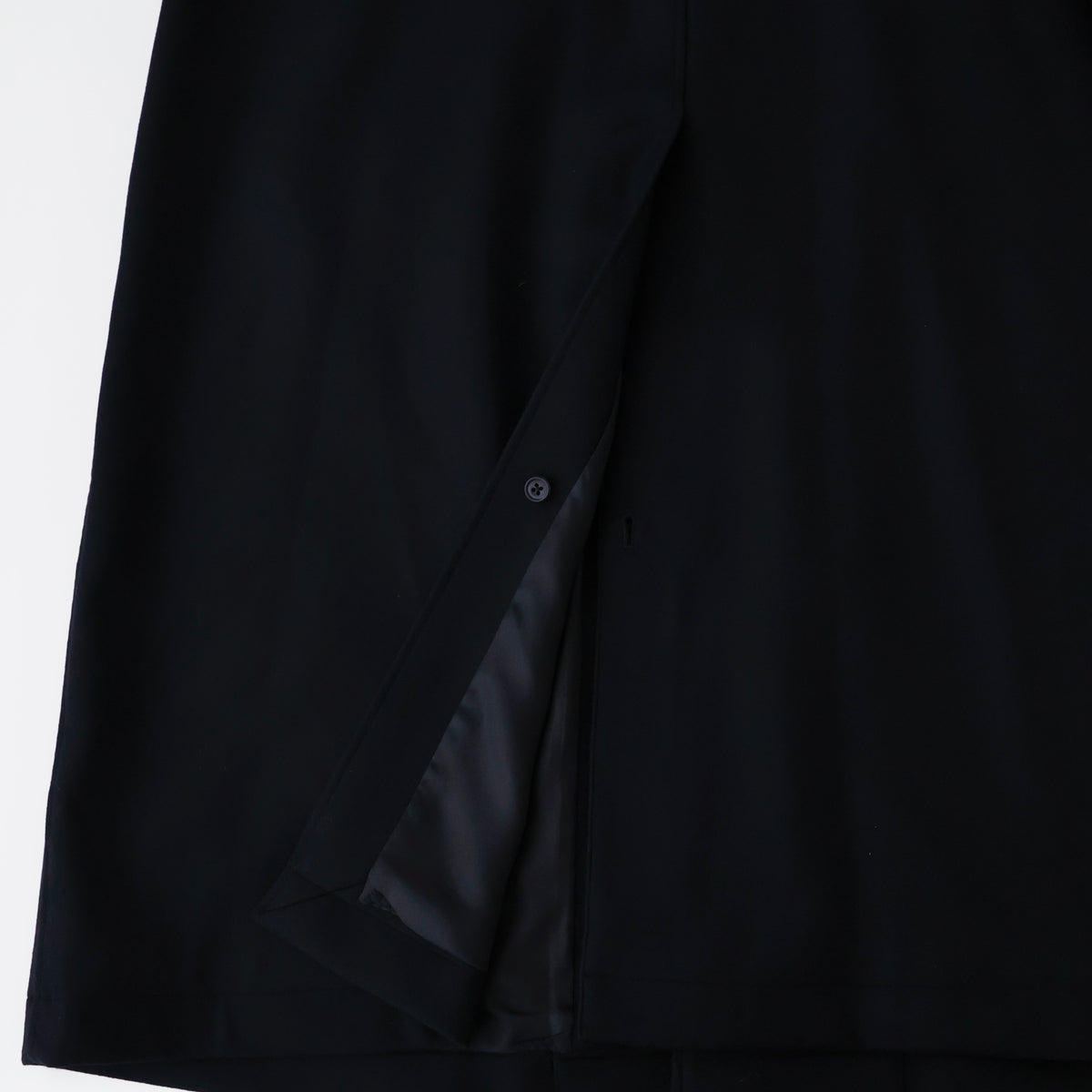 WOOL MELTON OVERSIZED INVESTIGATED COAT