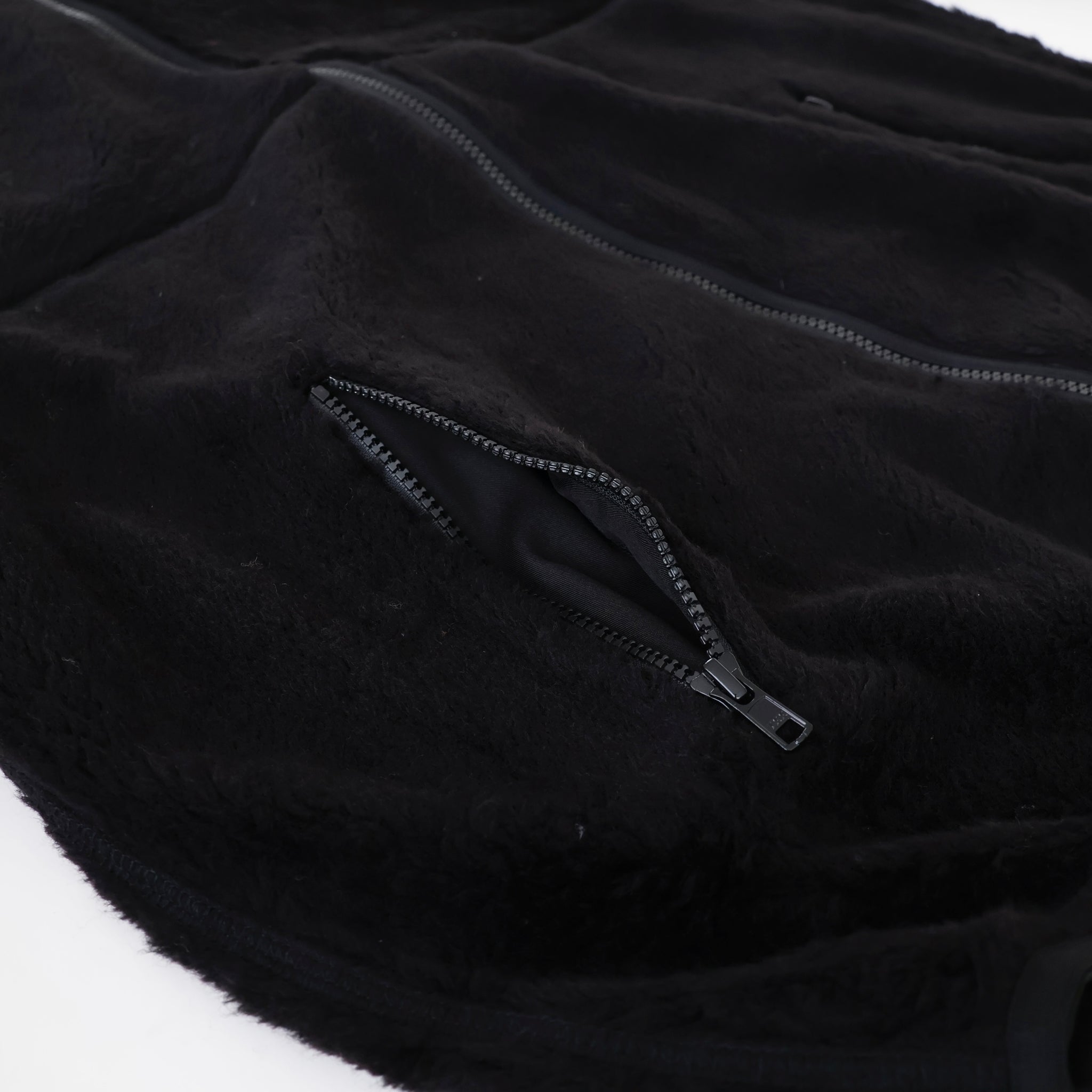 Wool Boa Zip-Up Blouson