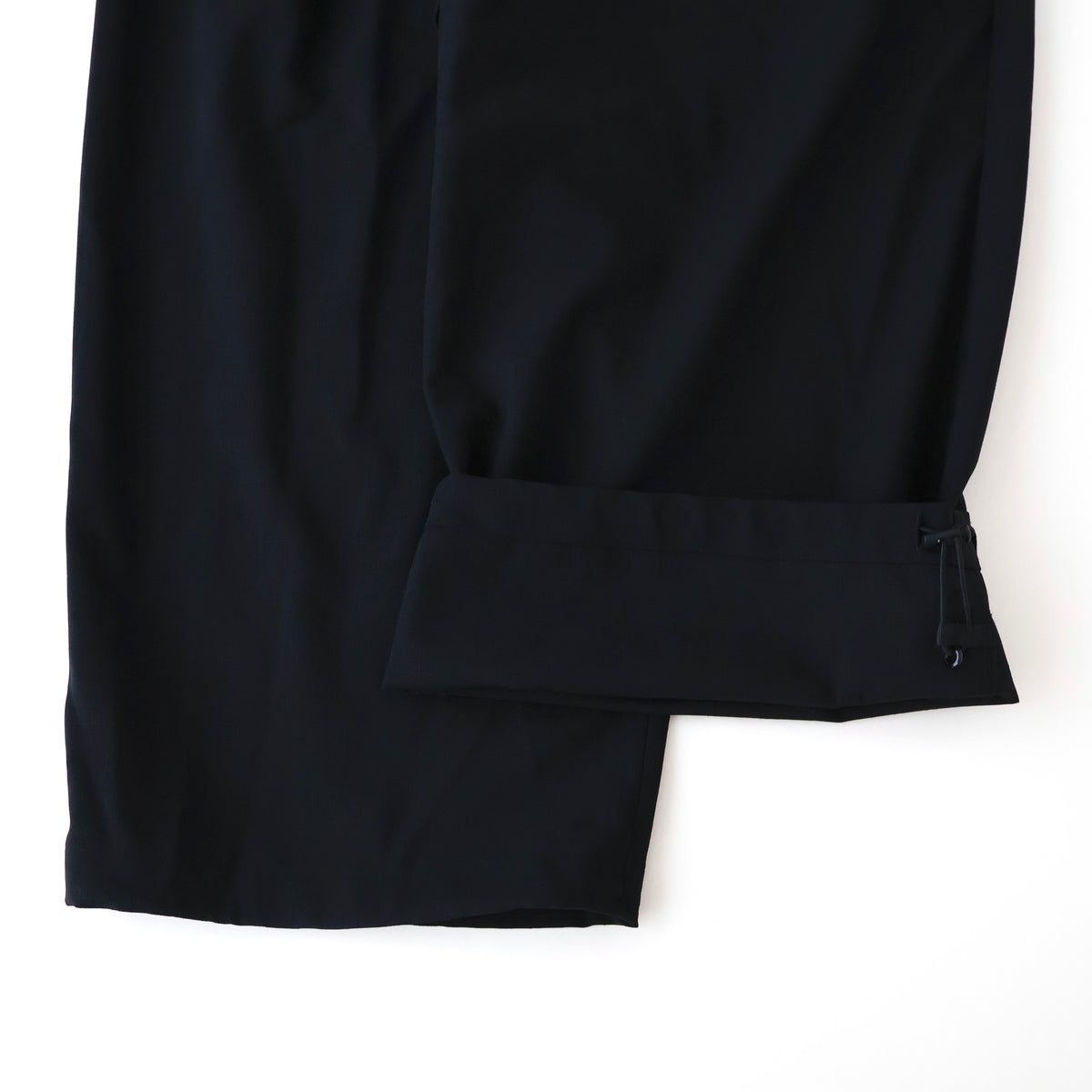 Wool Hopsack Drawstring Track Pants