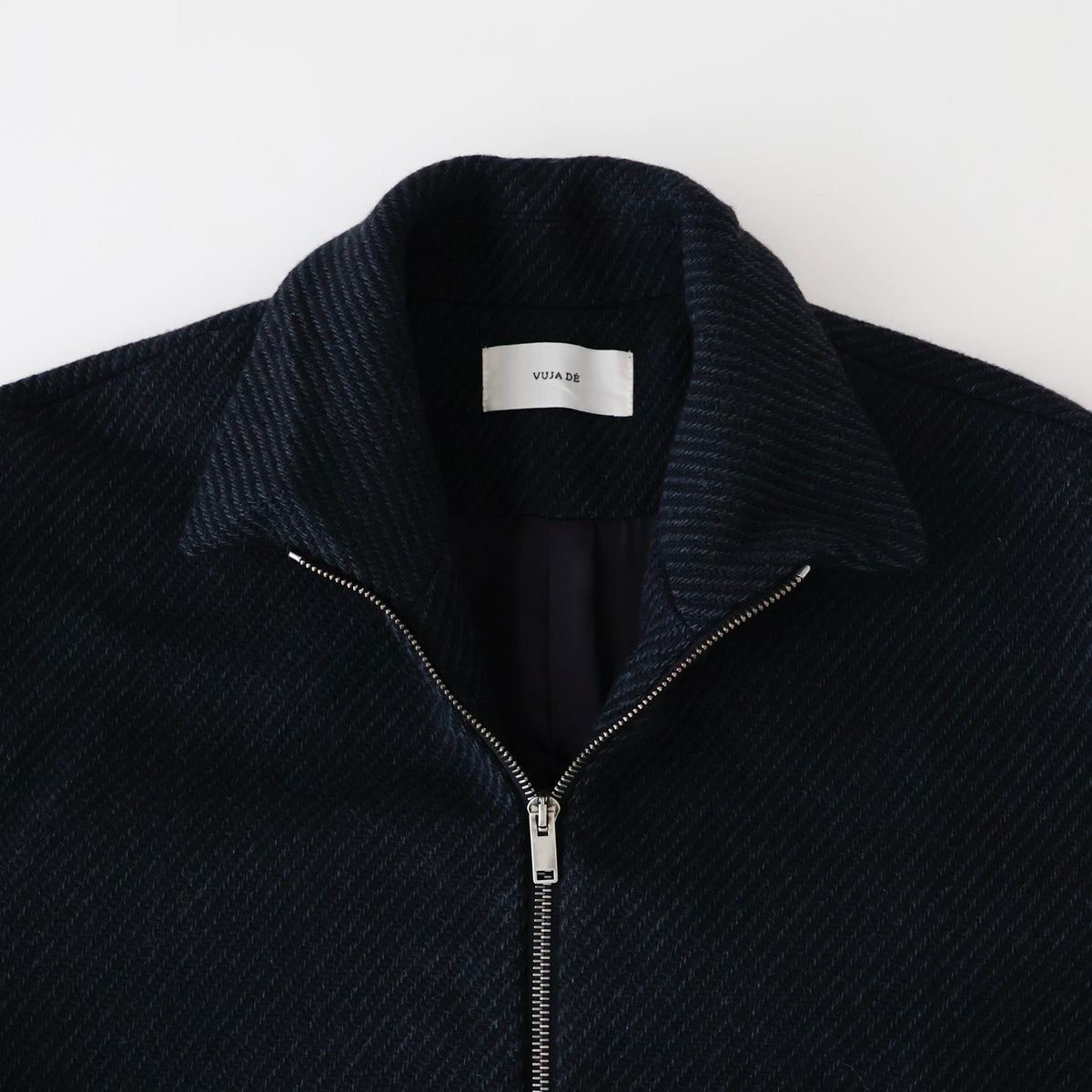 Ronan Structured Zip Coat in Wool