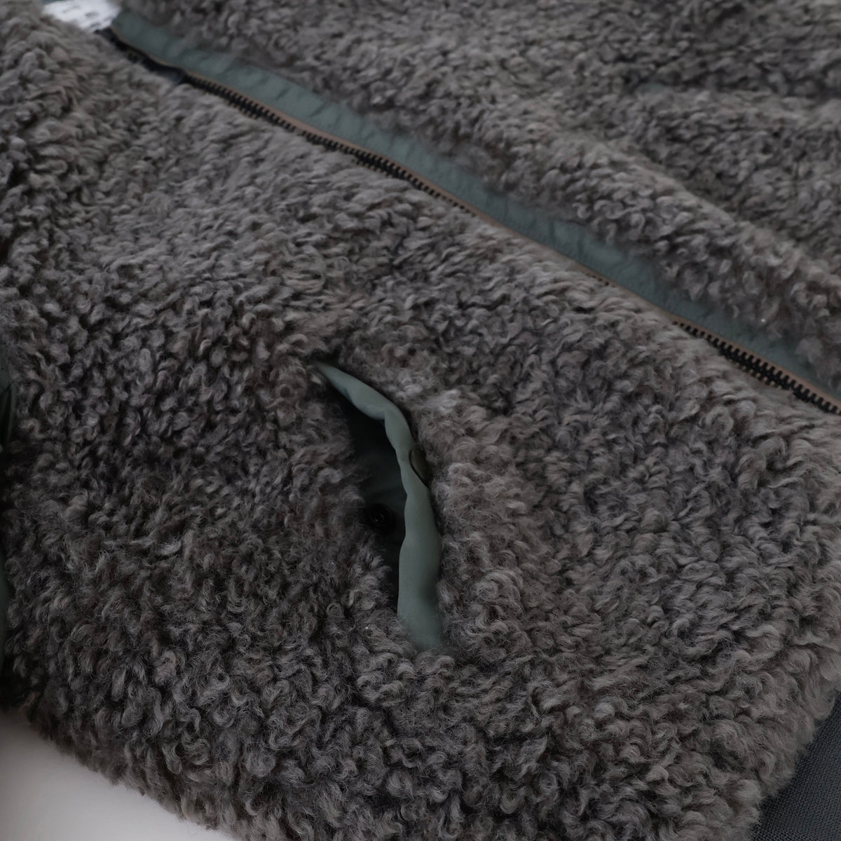 FAUX SHEARLING TYPE MA-1 JACKET