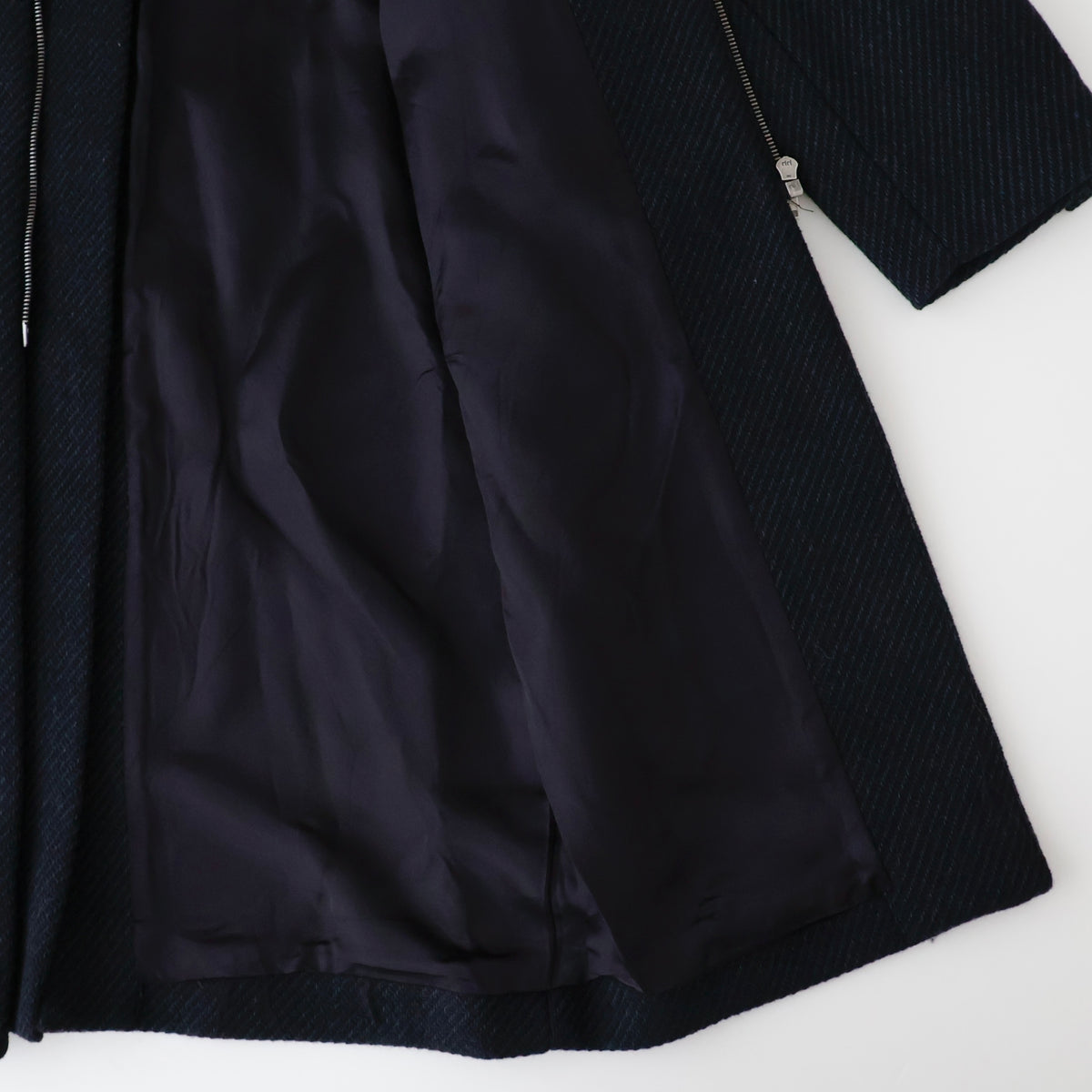 Ronan Structured Zip Coat in Wool
