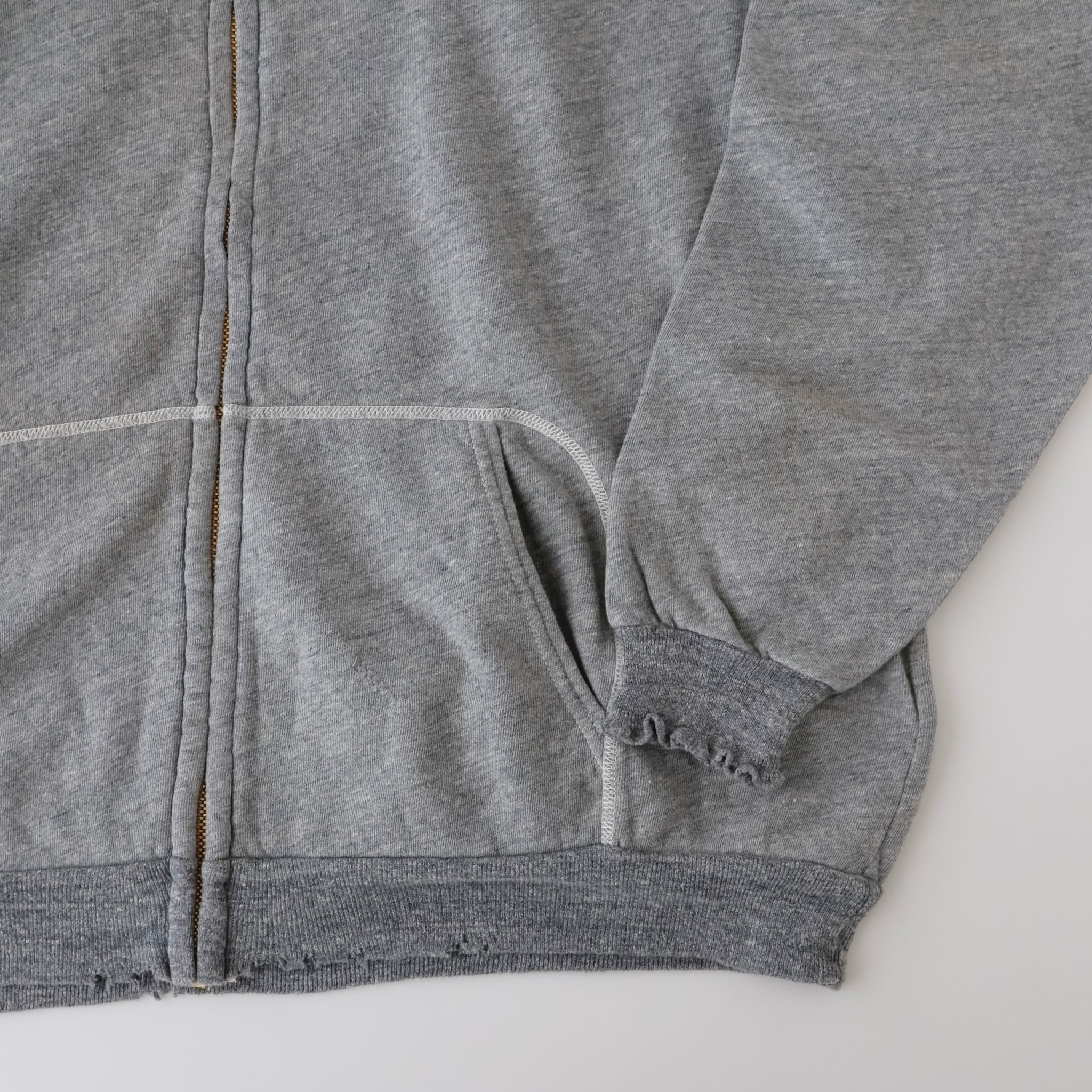 Vintage Light Weight Zip Sweat Hoodie