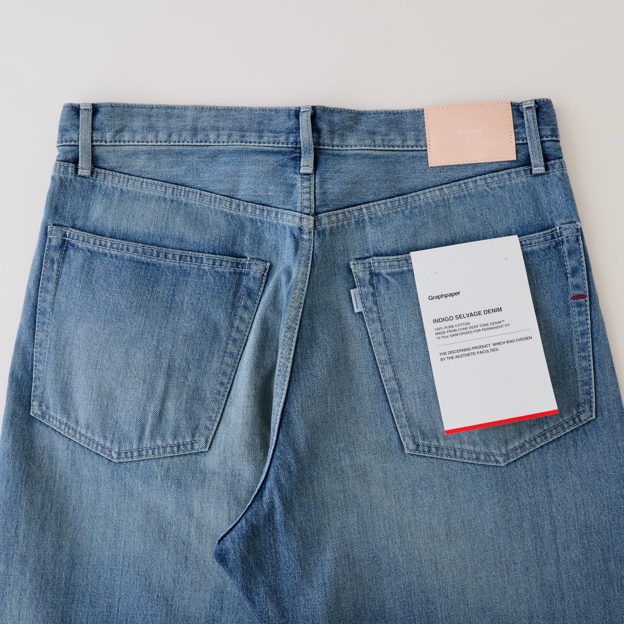 Selvage Denim Five Pocket Tapered Pants