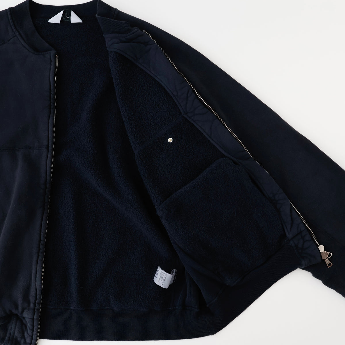 FLEECE-LINED SWEAT VERSITY SHIRT