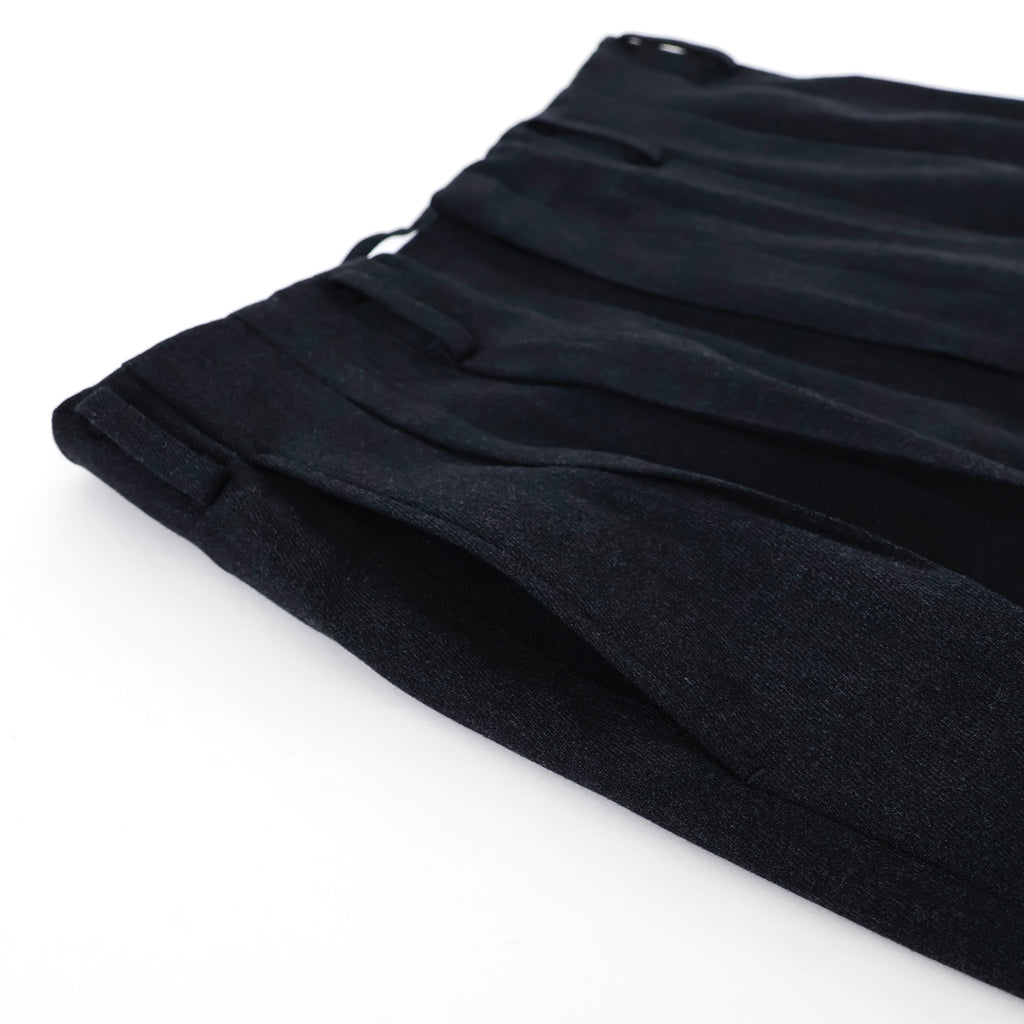 Wool Wide Tapered Trousers - ref. / Web Store