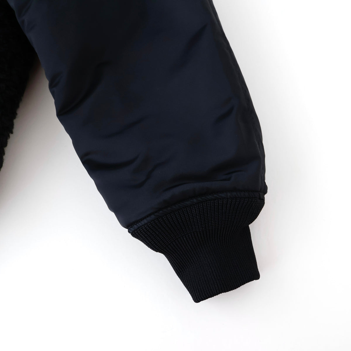 FAUX SHEARLING TYPE MA-1 JACKET