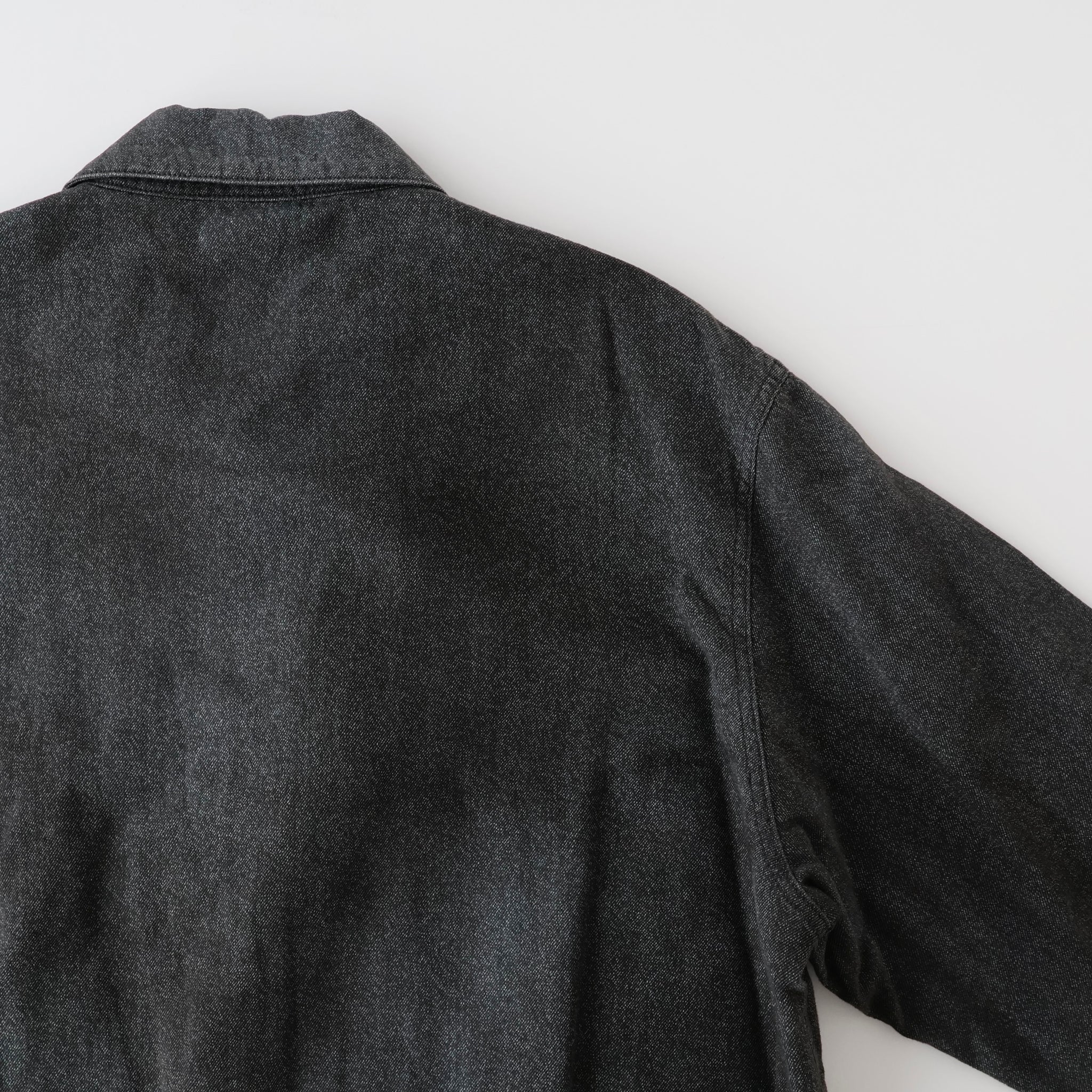 Vintage Black Chambray Work Jacket