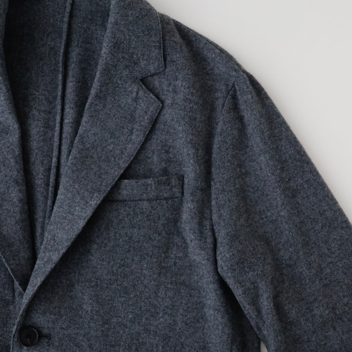 W/CA FLEECE EASY SINGLE BREASTED JACKET