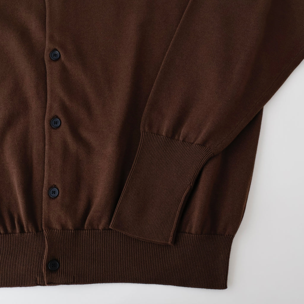Cotton Knit Polo Collar Cardigan - ref. / Web Store