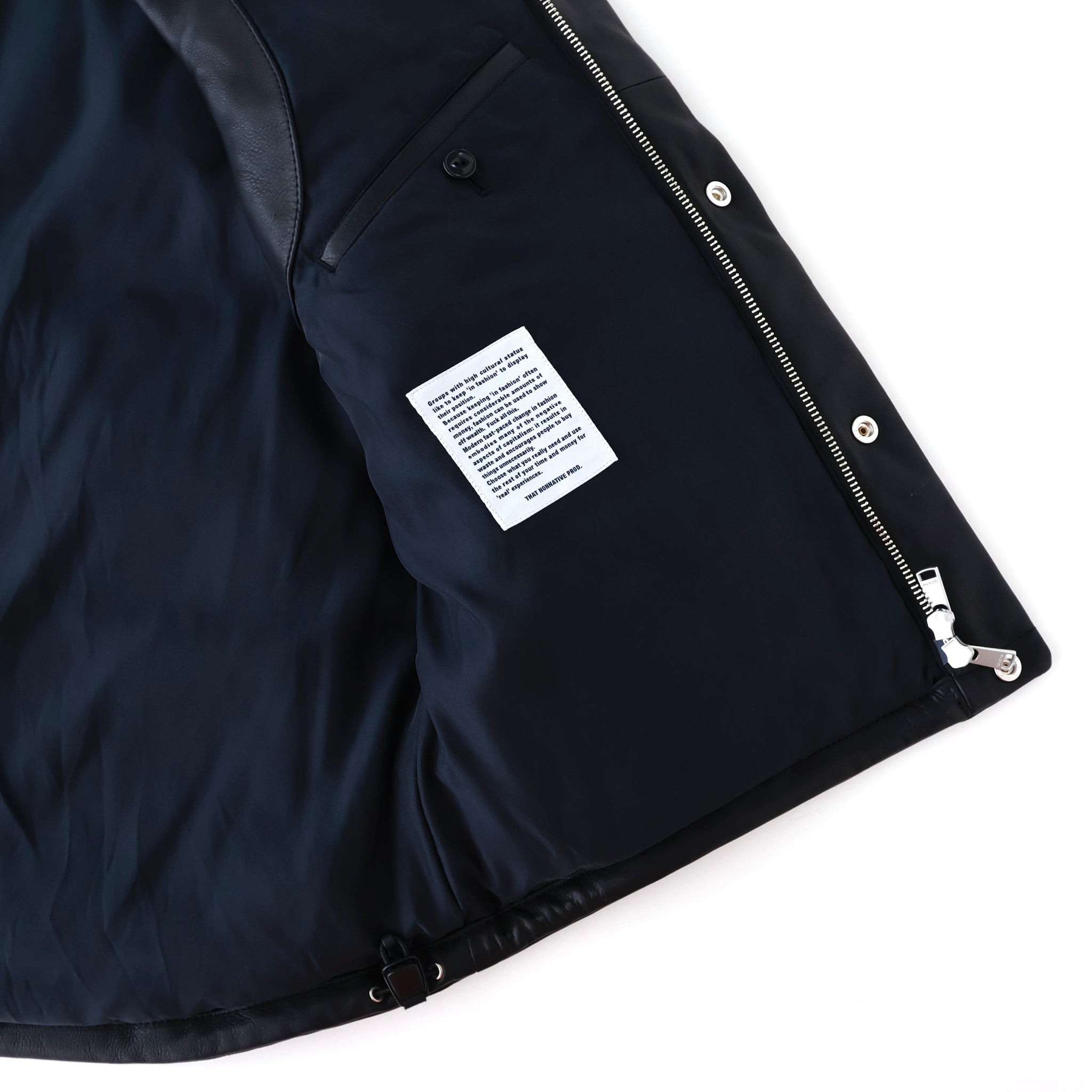 EXPLORER DOWN VEST COW LEATHER WITH WINDSTOPPER®