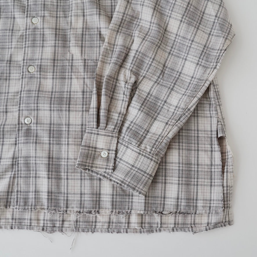 AGING RAYON CHECK SHIRT