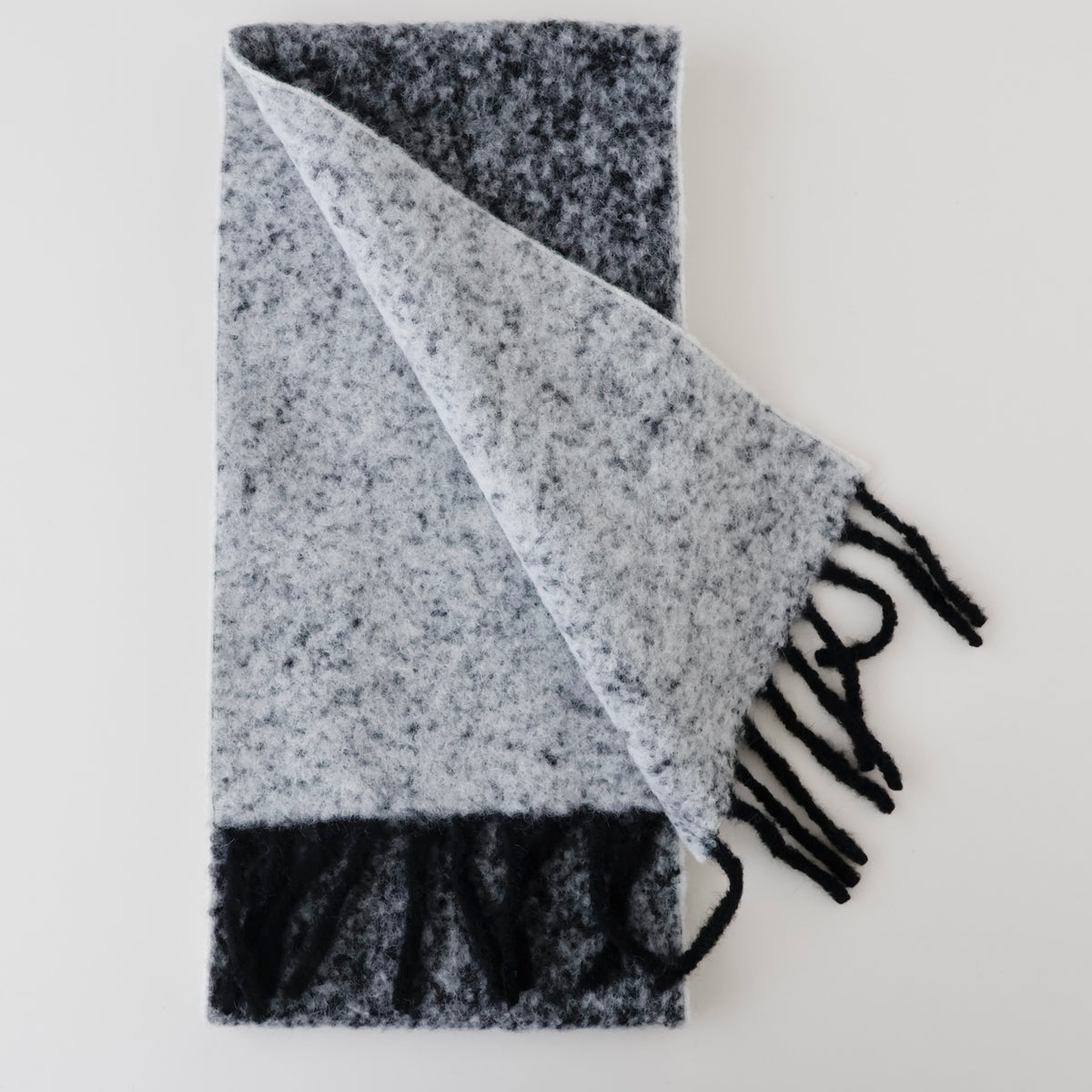 Two Colour Woolly Scarf