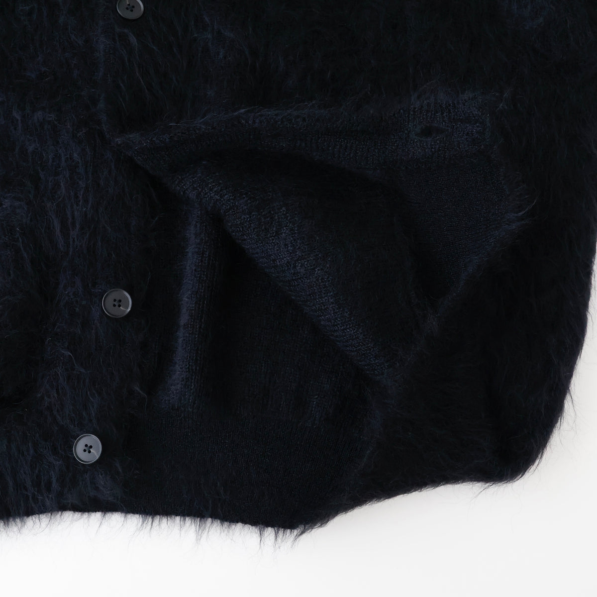 KID MOHAIR KNIT V NECK CARDIGAN