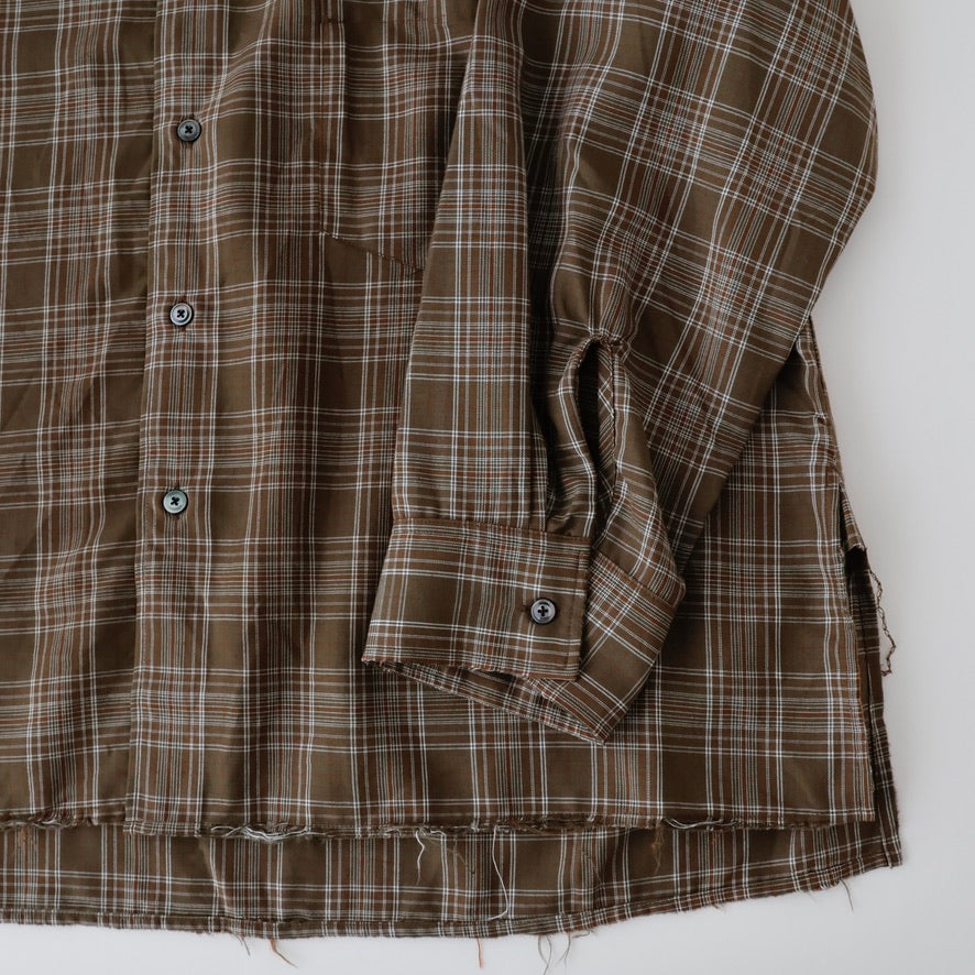 AGING RAYON CHECK SHIRT