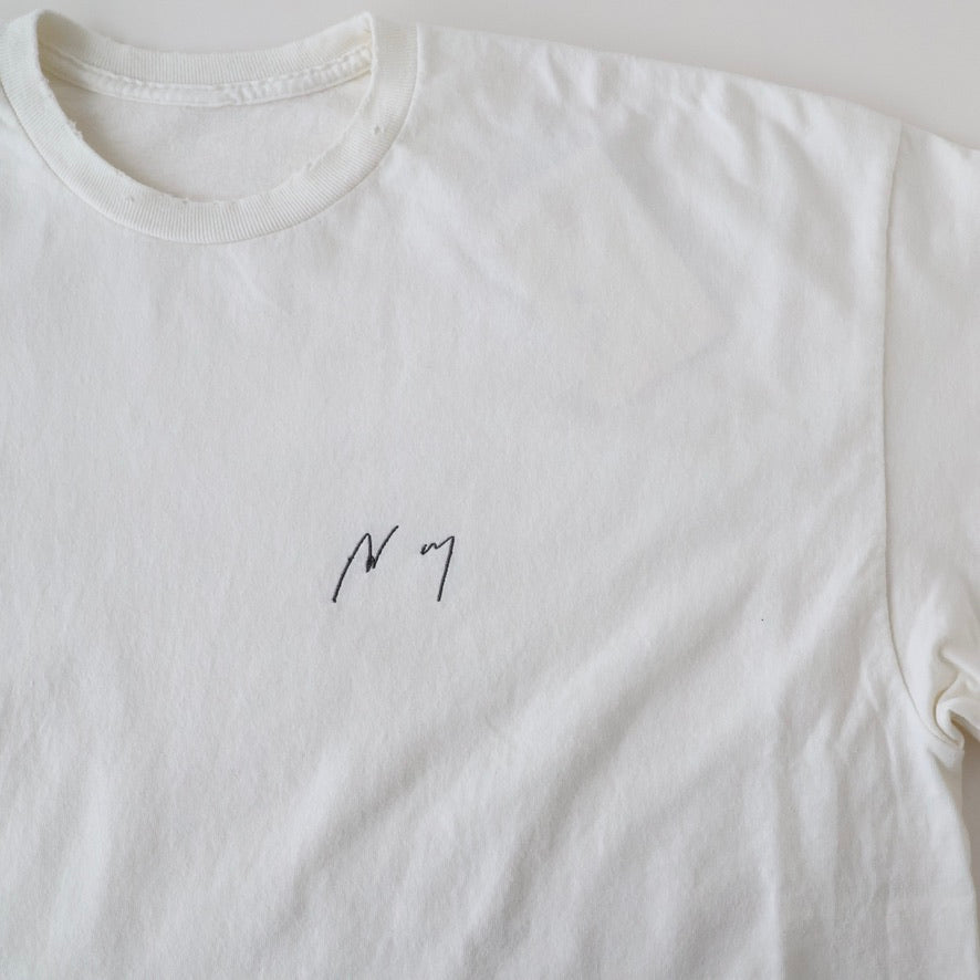 EMBROIDERY DYED LS T-SHIRT