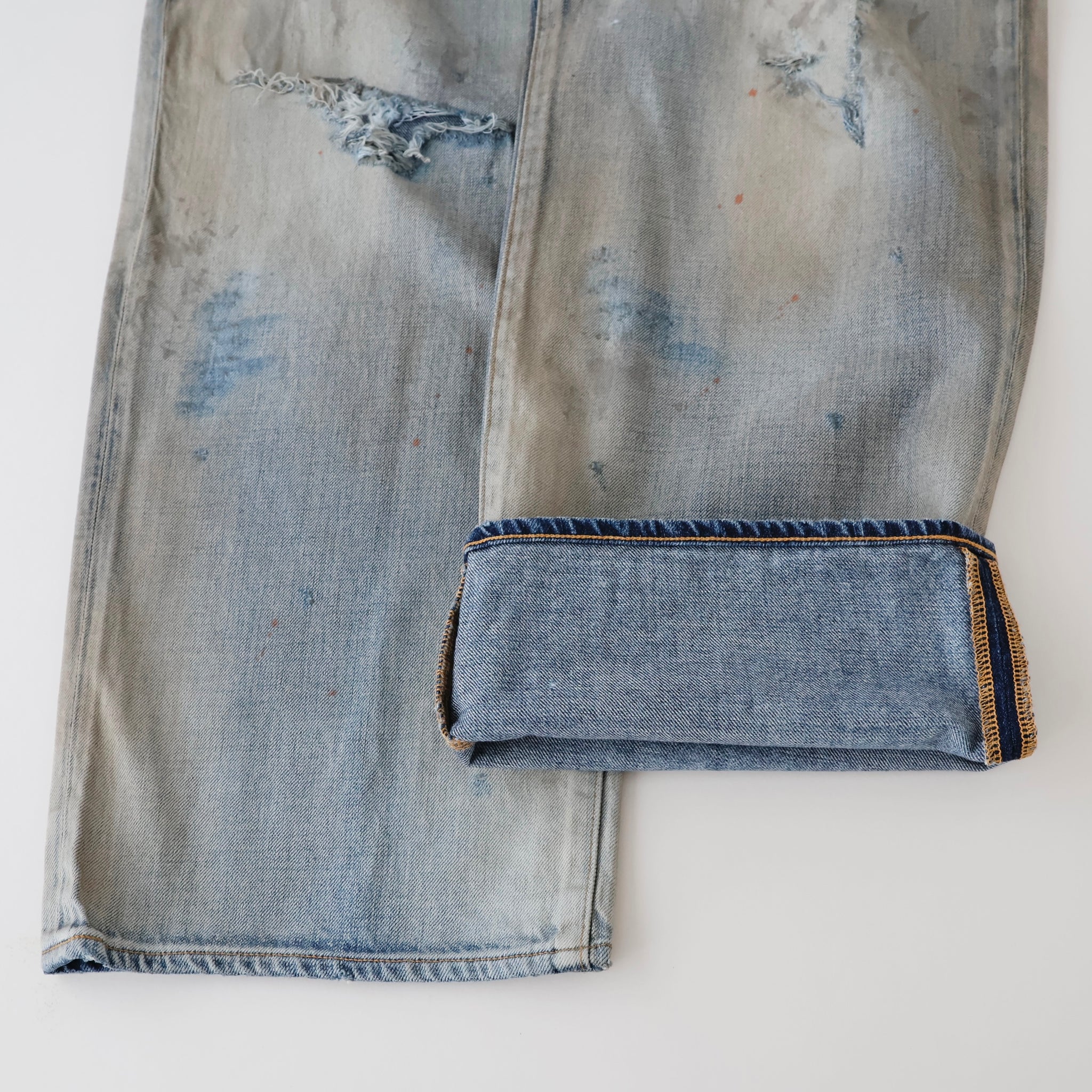 CRASH MIDDLE STRAIGHT 5P DENIM PANTS - ref. / Web Store