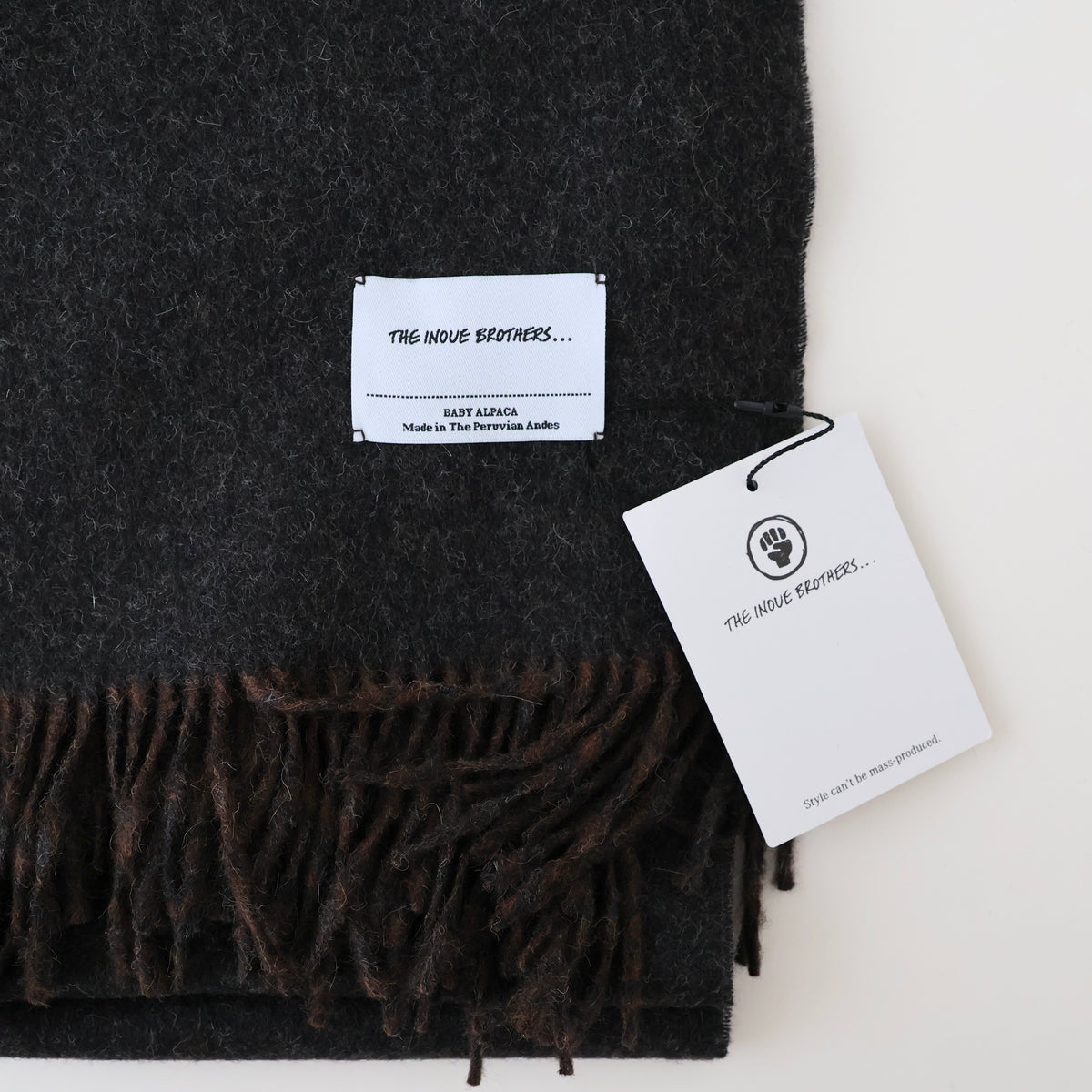 Two-Color Large Brushed Stole
