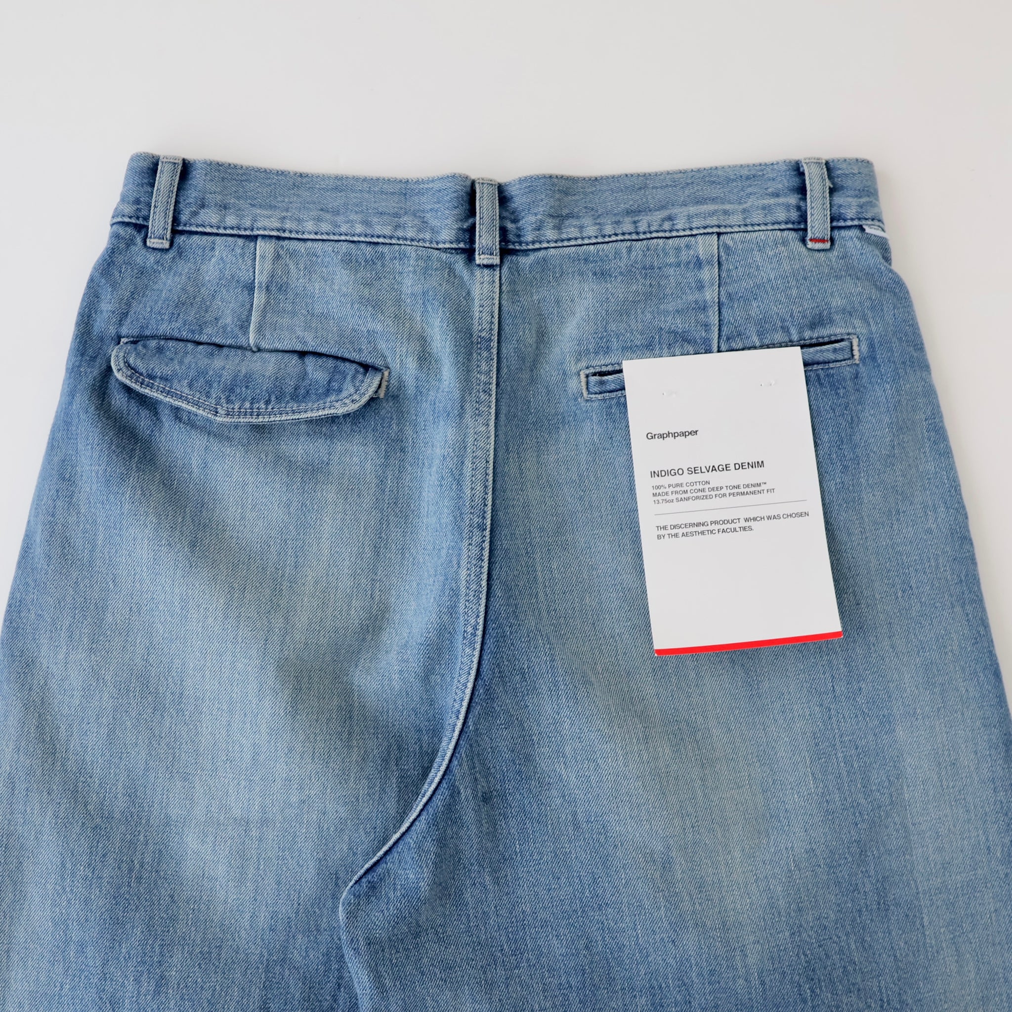 Selvage Denim Two Tuck Pants