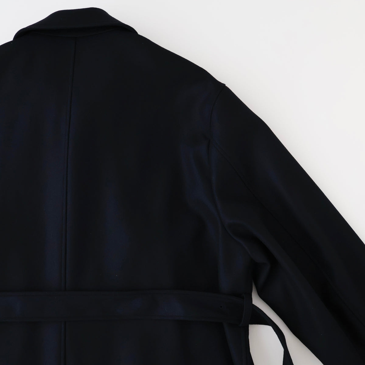 WOOL MELTON OVERSIZED INVESTIGATED COAT