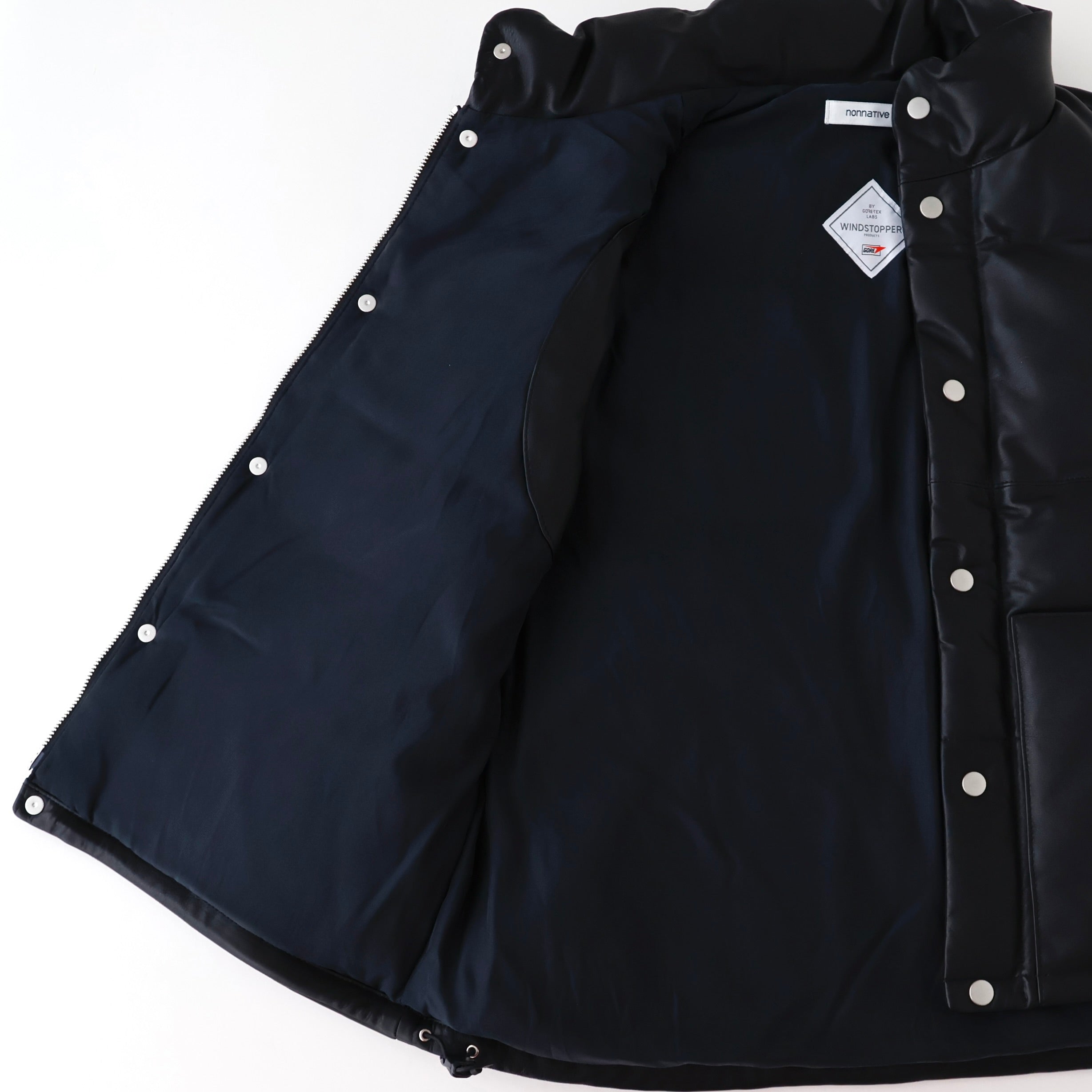 EXPLORER DOWN VEST COW LEATHER WITH WINDSTOPPER® | ref. / Web Store
