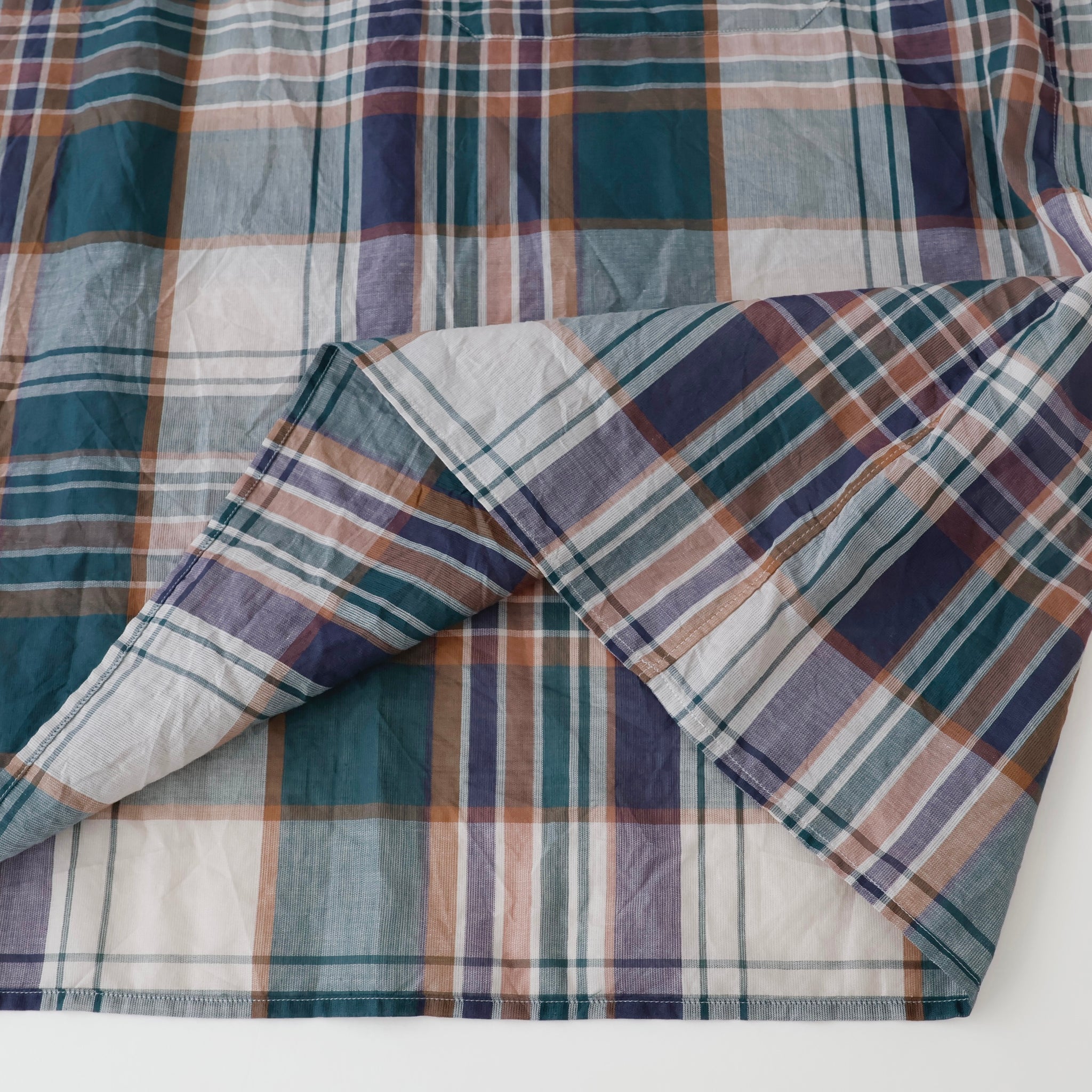 Gauze Plaid Pullover SS Shirt