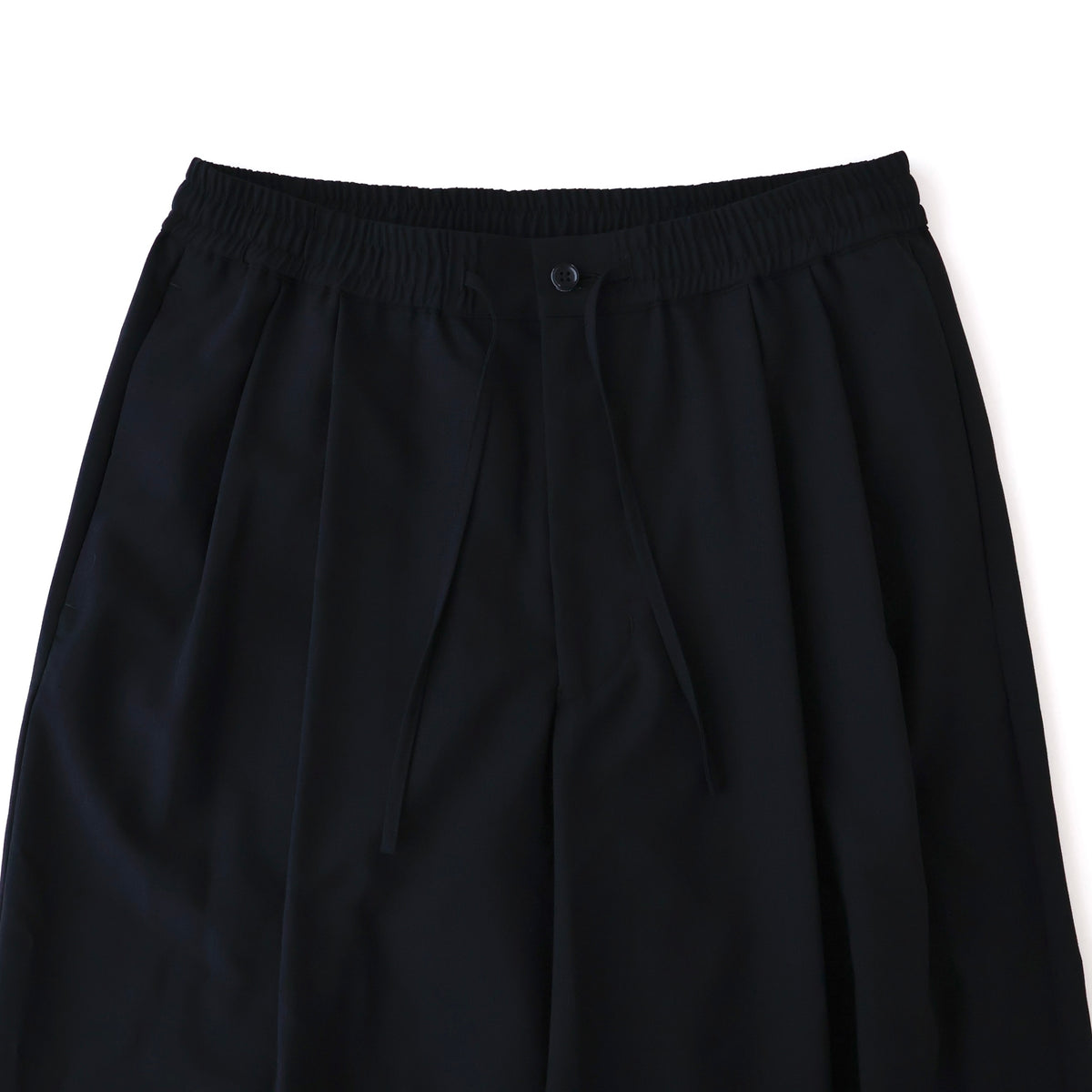 Wool Hopsack Drawstring Track Pants