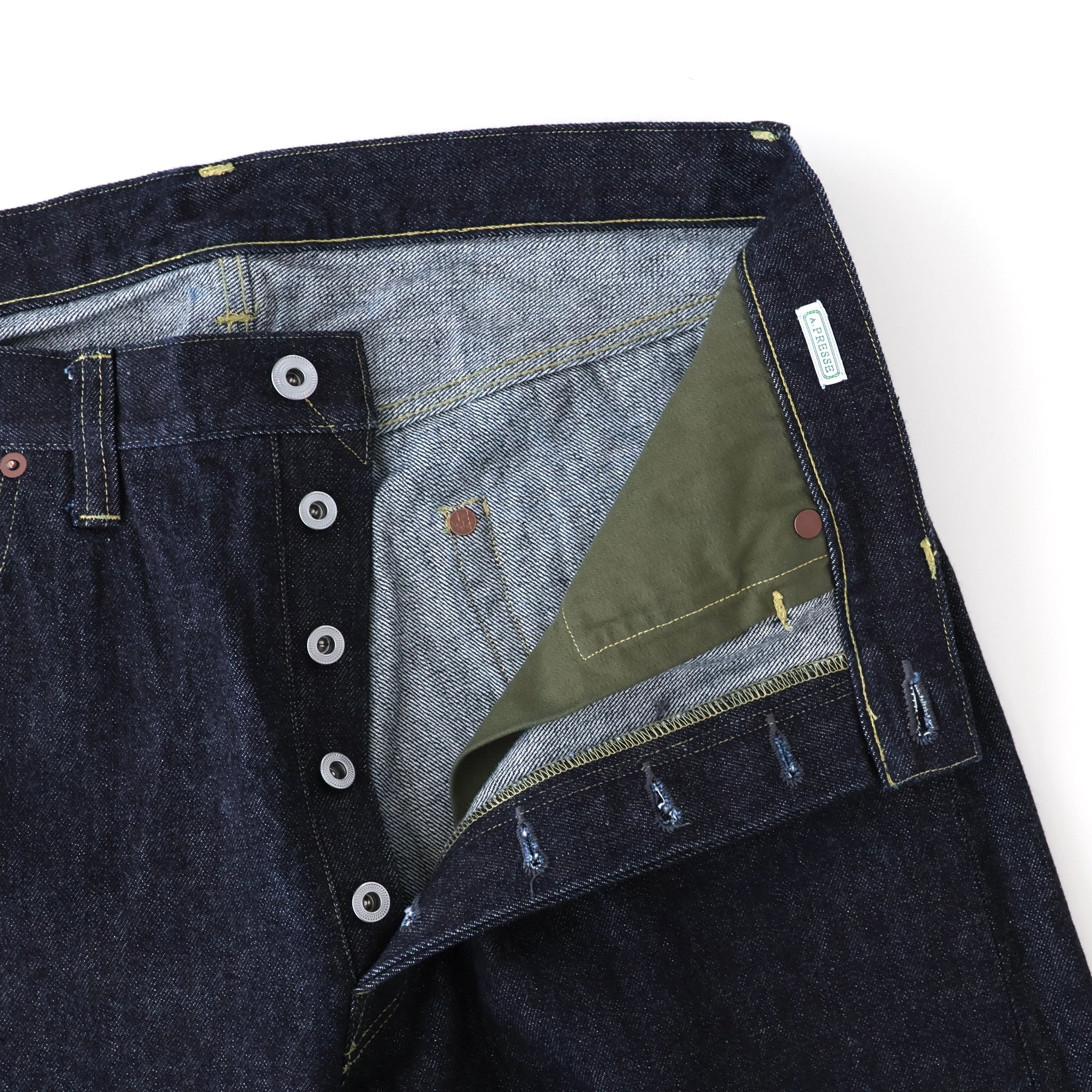 Washed Denim Wide Pants