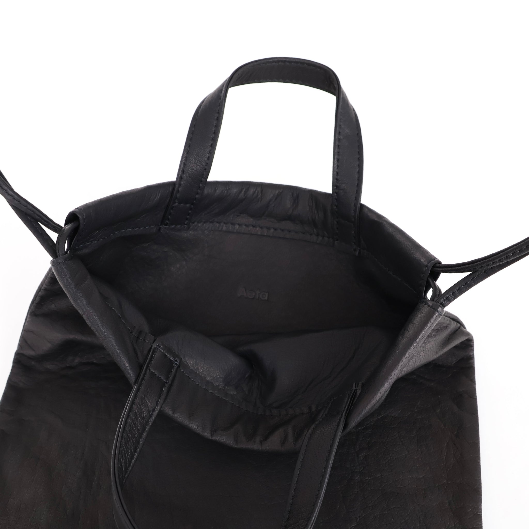 DA114 / DOUBLE FACED DRAWSTRING POUCH + HANDLE M