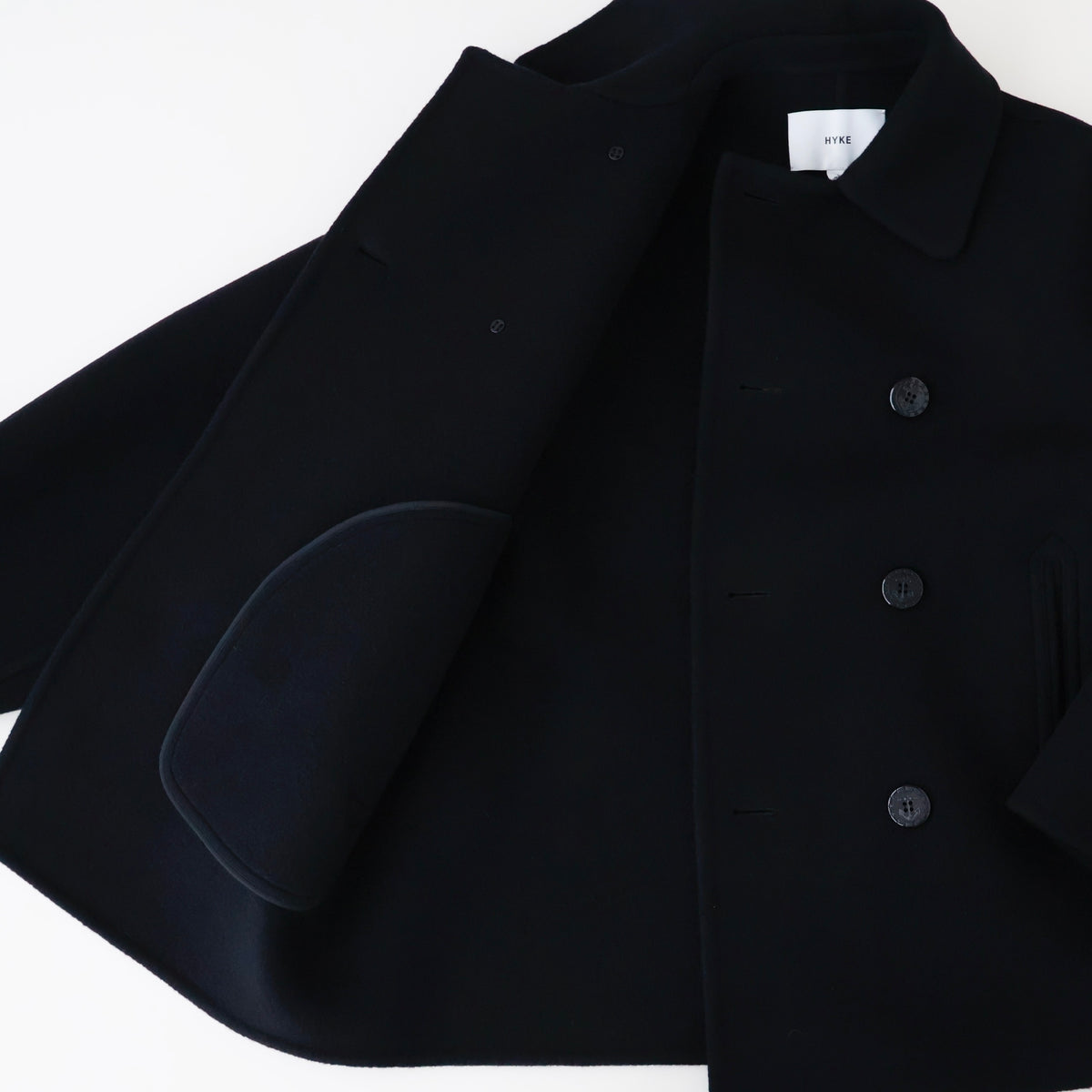 DOUBLE-FACED PEA COAT