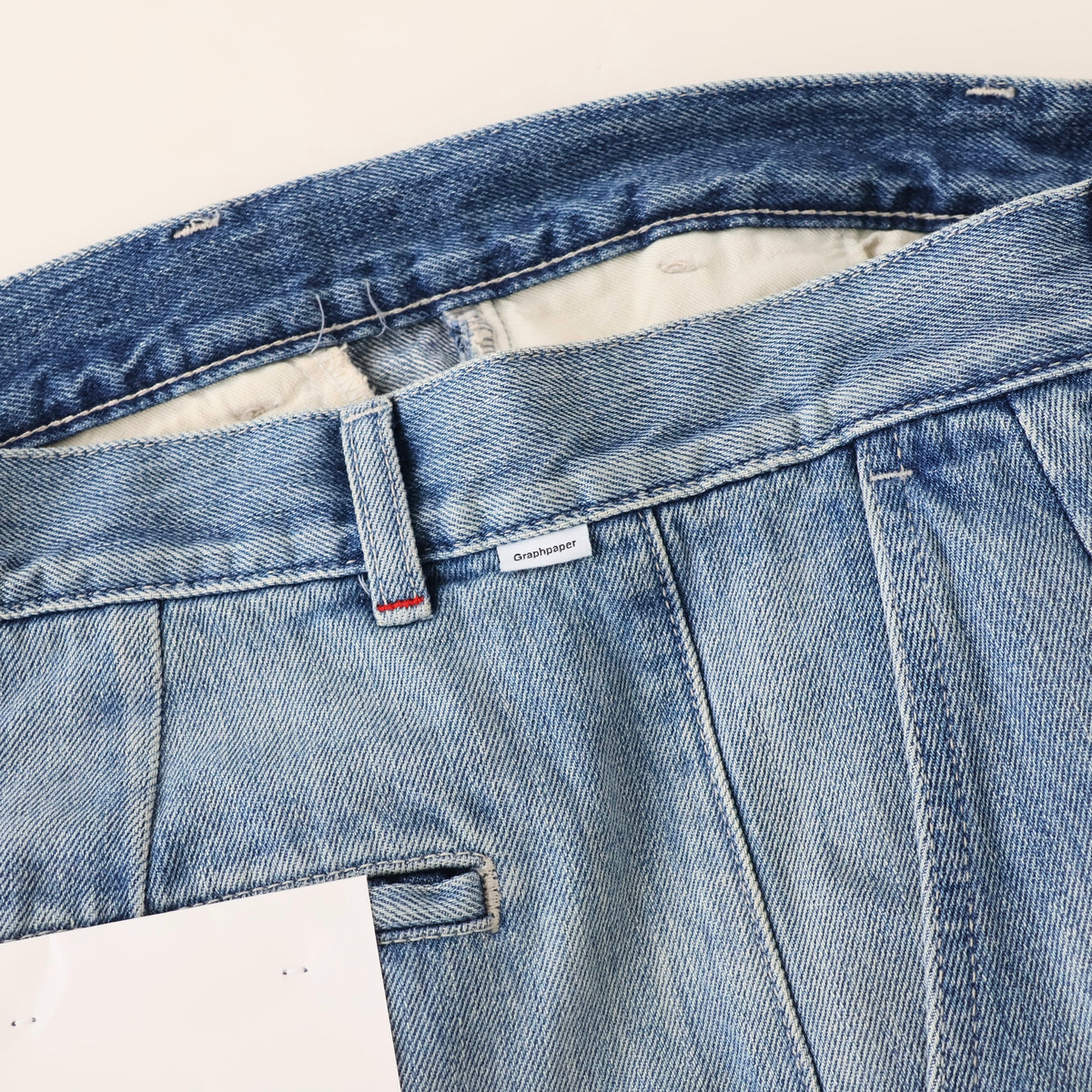 Selvage Denim Two Tuck Tapered Pants | ref. / Web Store