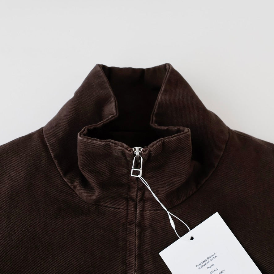Caviar Oversized Blouson in Brushed Cotton