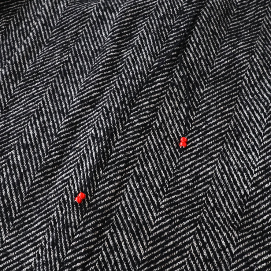 DAMAGE WOOL HERRINGBONE COVER ALL
