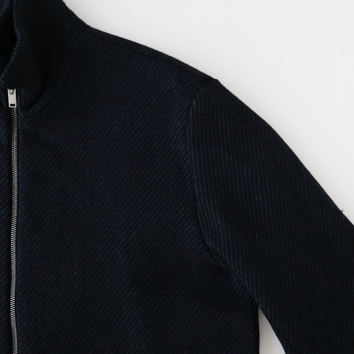 Ronan Structured Zip Coat in Wool