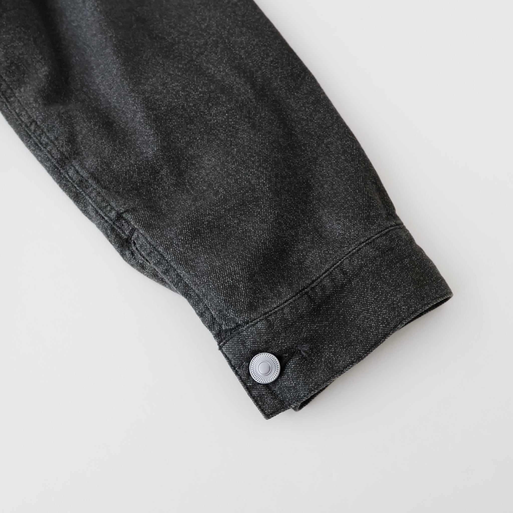 Vintage Black Chambray Work Jacket